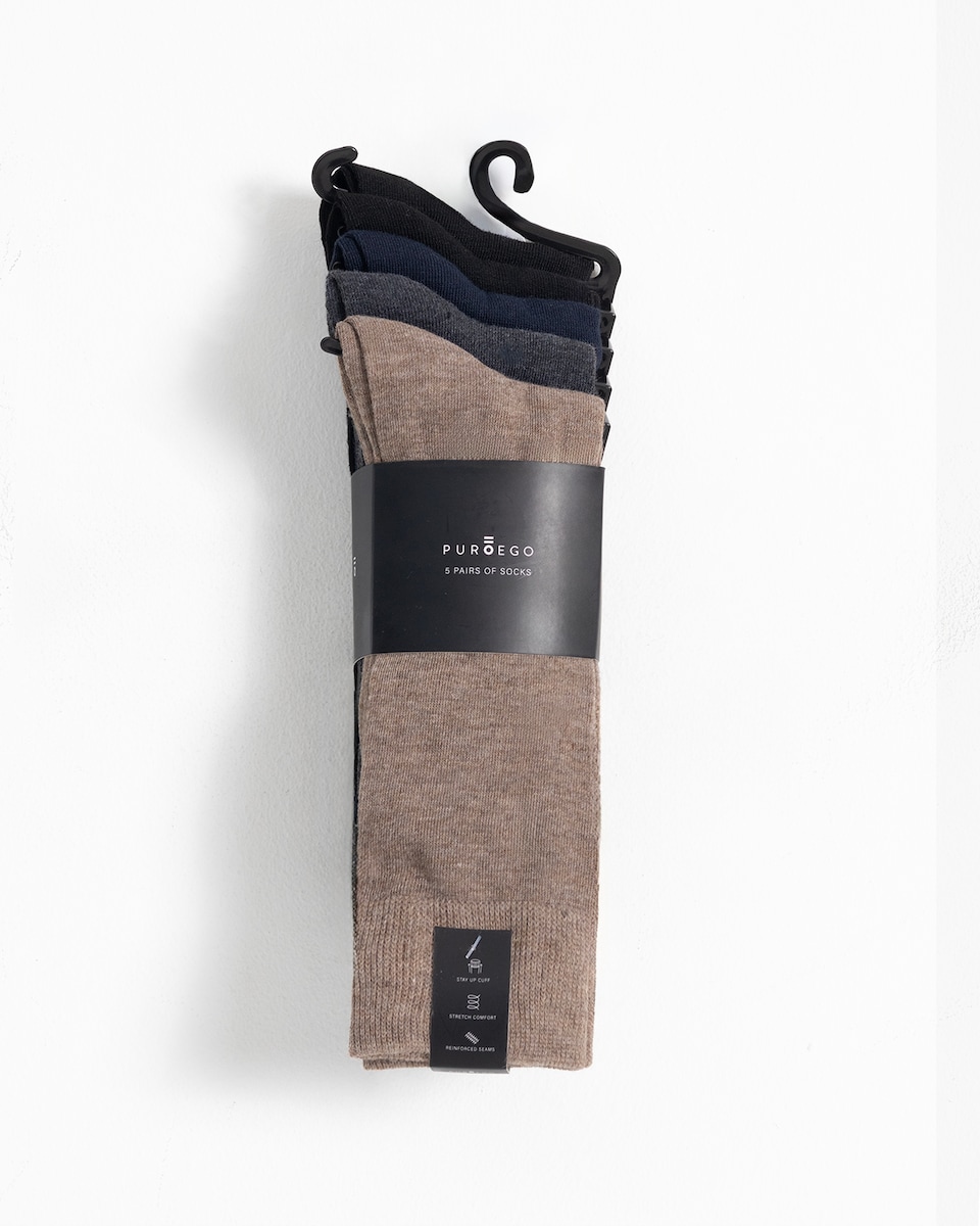 Pack 5 Pares de Meias Multicolor-1