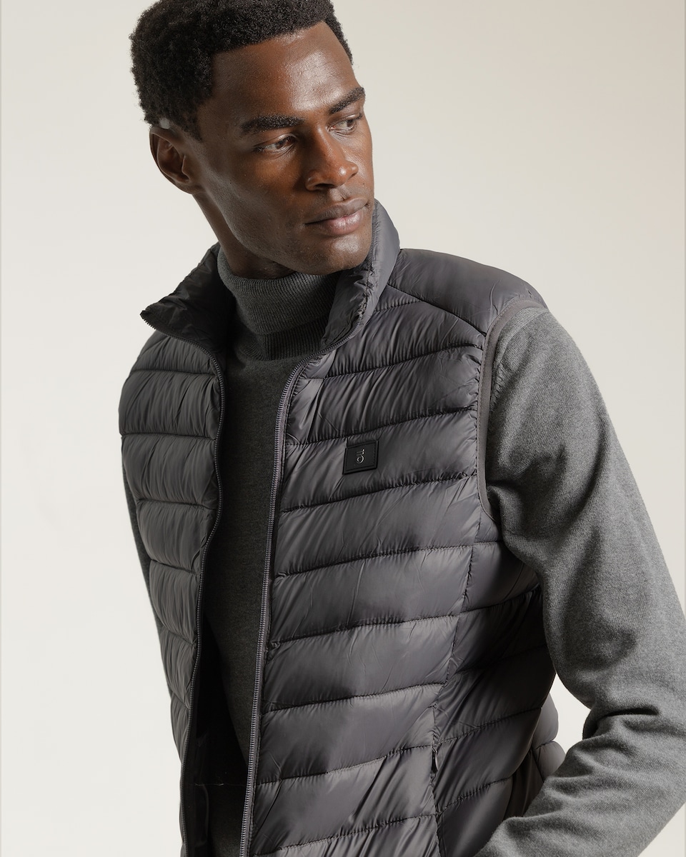 Colete Acolchoado Ultra Light Cinzento-escuro-3