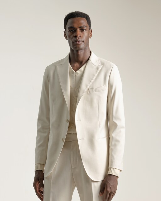 Imagem 0 de Blazer Slim Fit Marfim