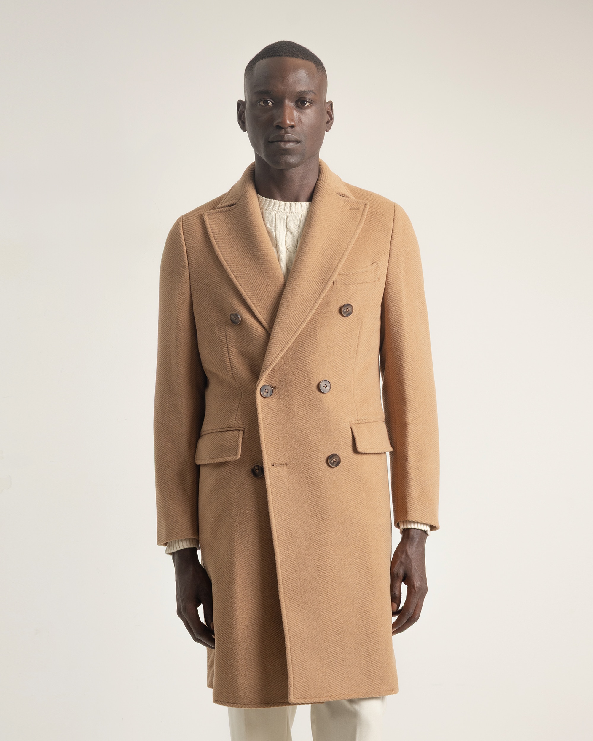 Imagem 0 de Sobretudo Cruzado Camel