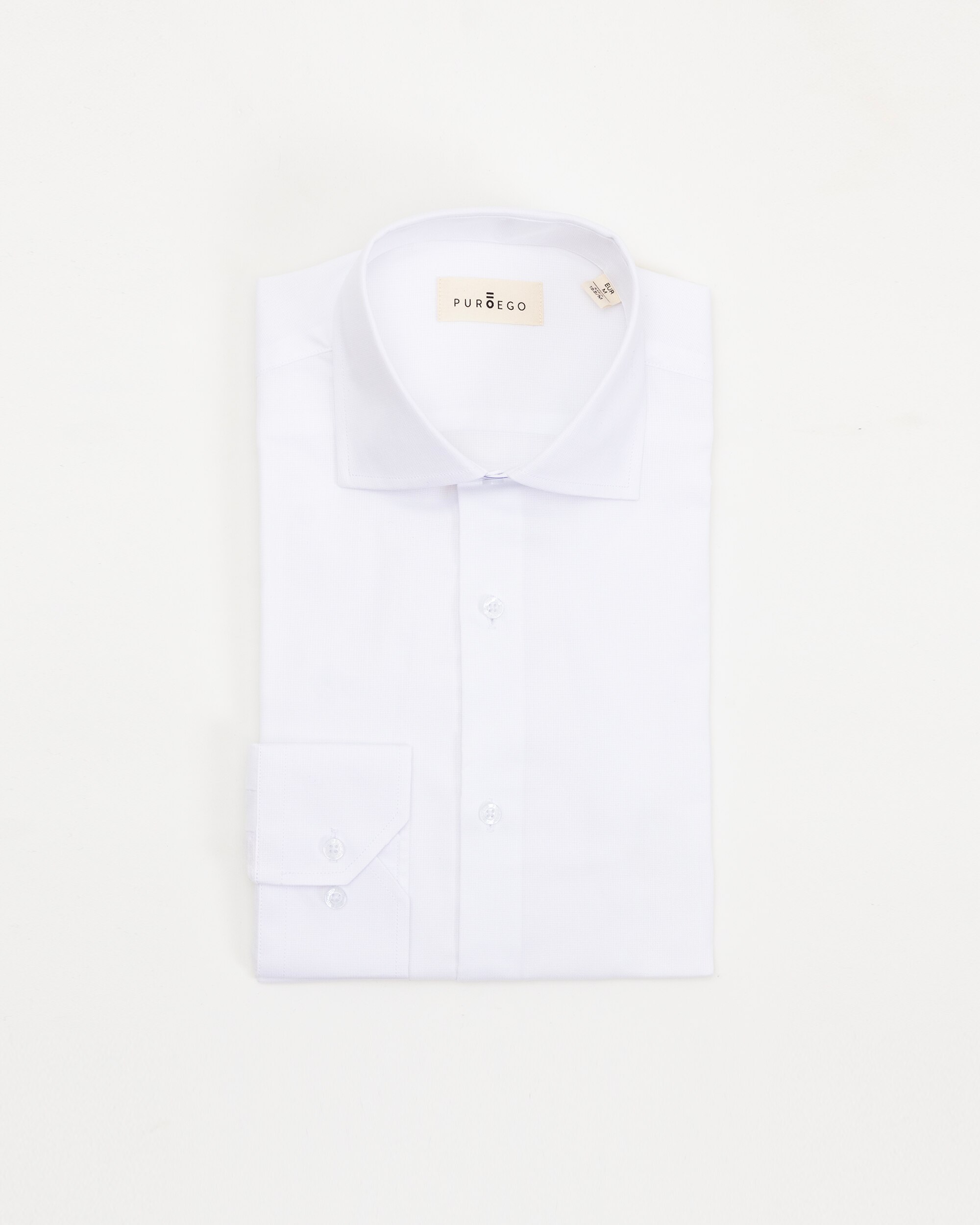 Camisa Formal com Estrutura Regular Fit Branca Branca-5