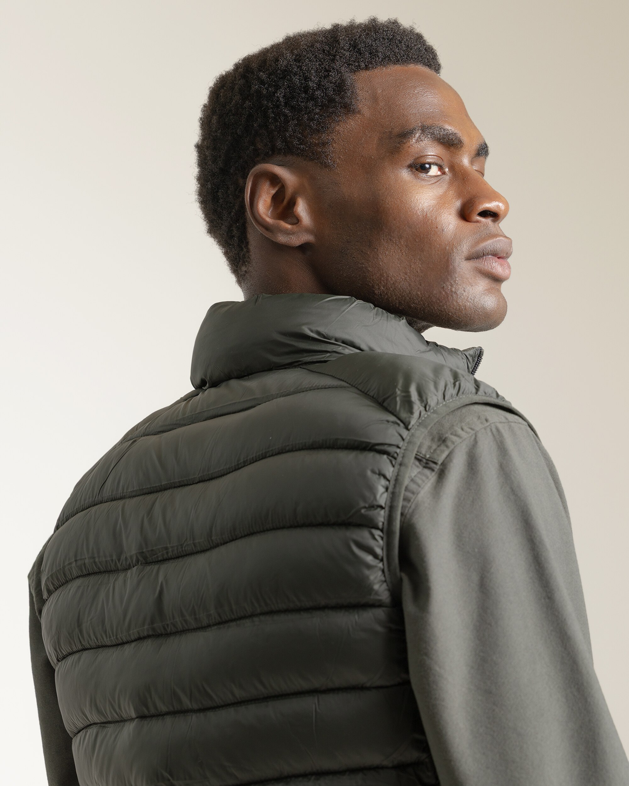 Colete Acolchoado Ultra Light Cinzento esverdeado-3