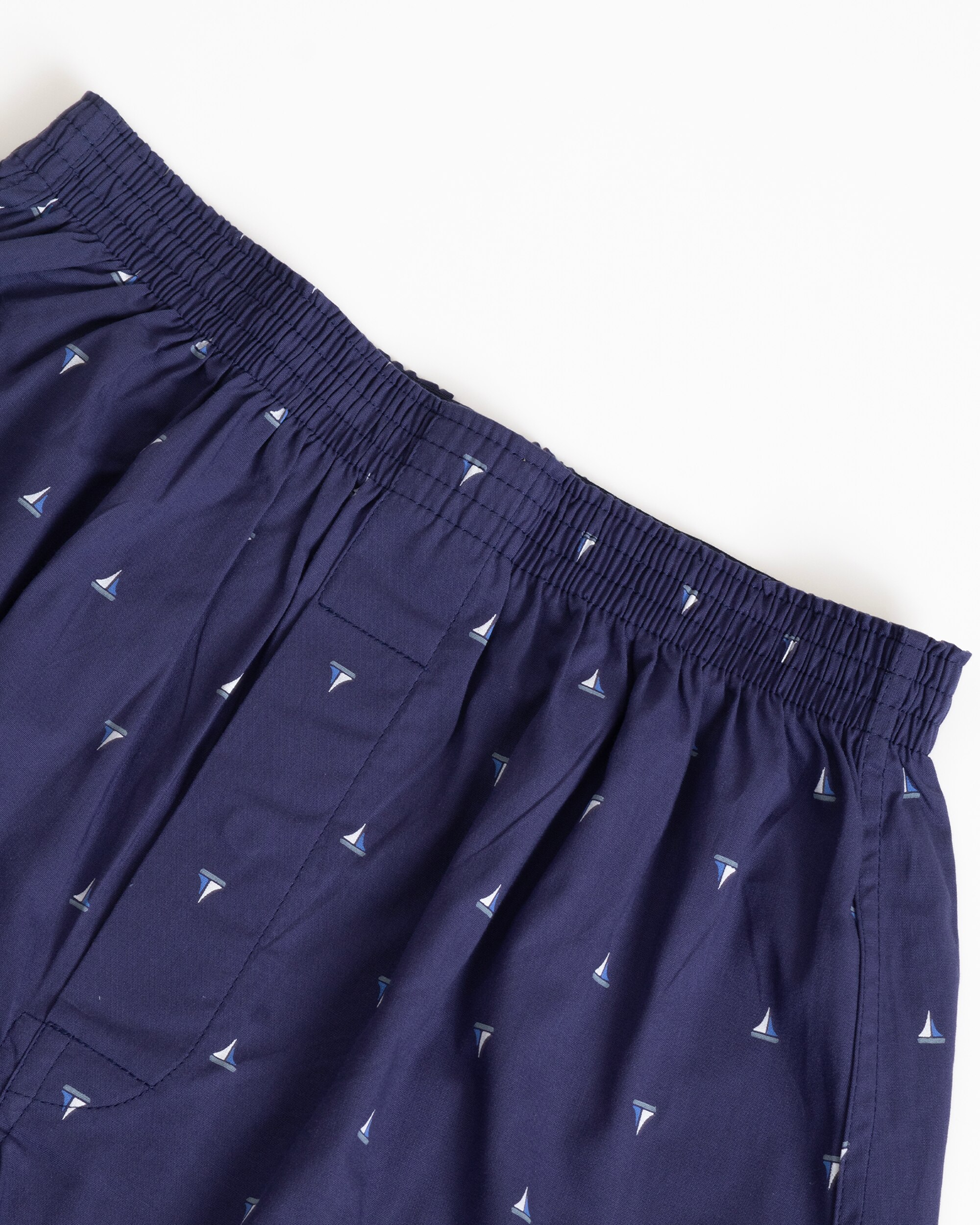 Boxer de Tecido Algodão Fantasia Azul-marinho Azul-marinho-2