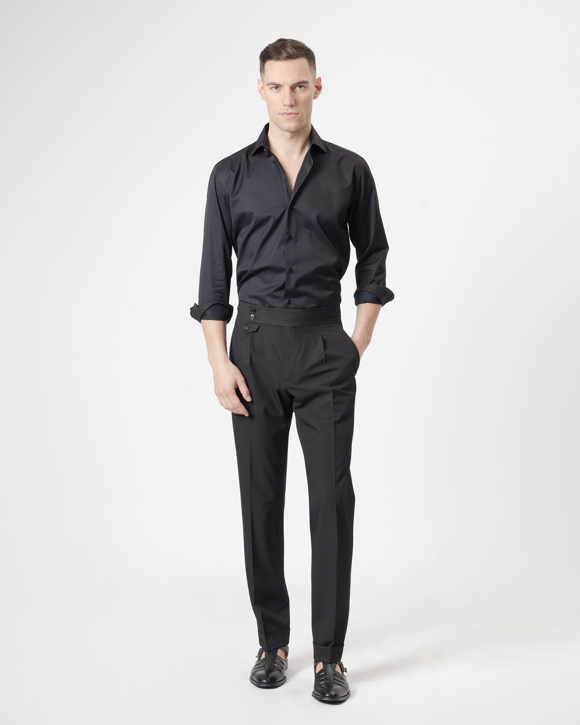 Imagem 0 de Calças Formais Altas Non Iron Slim Fit