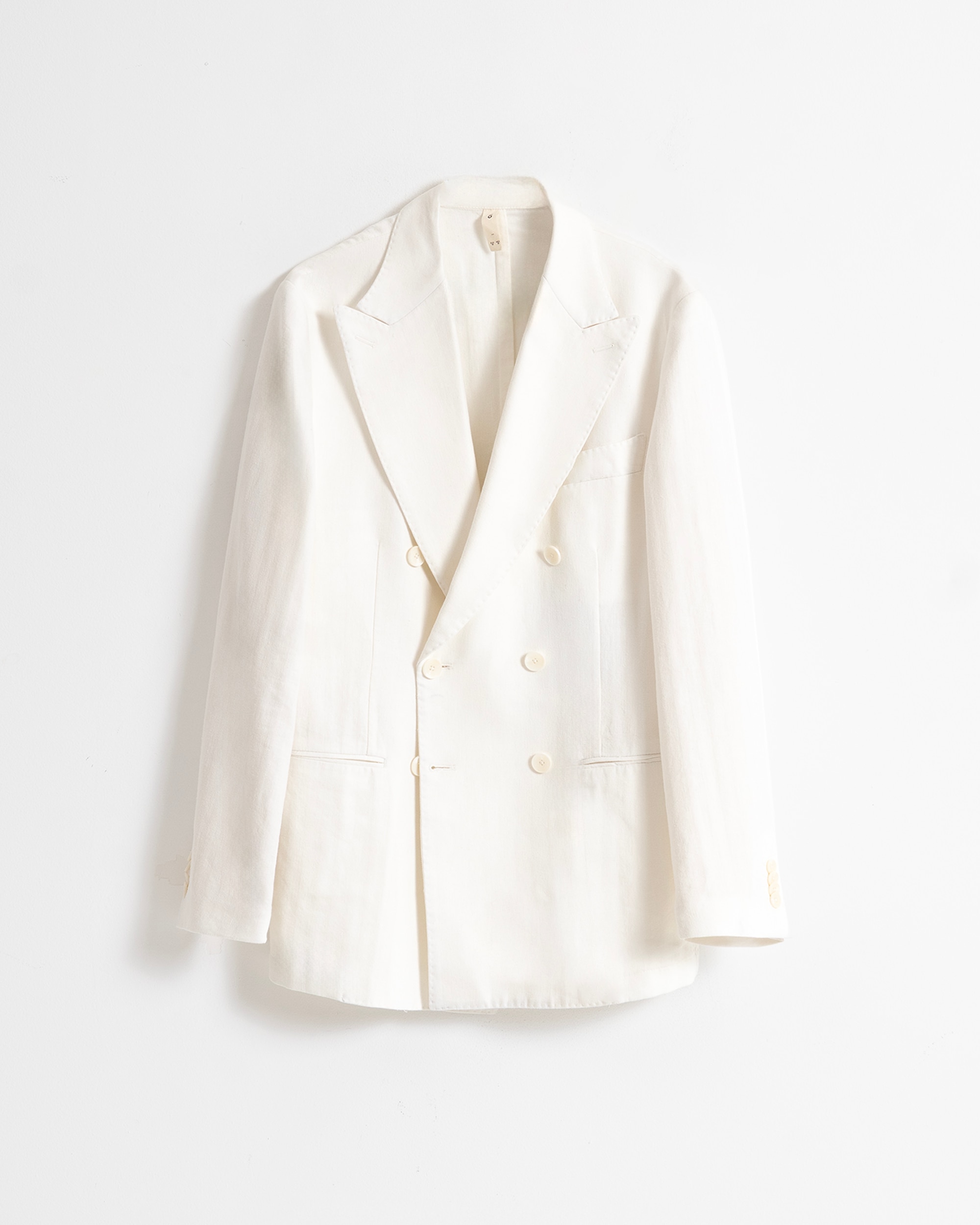 Blazer Desestruturado Slim Fit Branco Branco-5