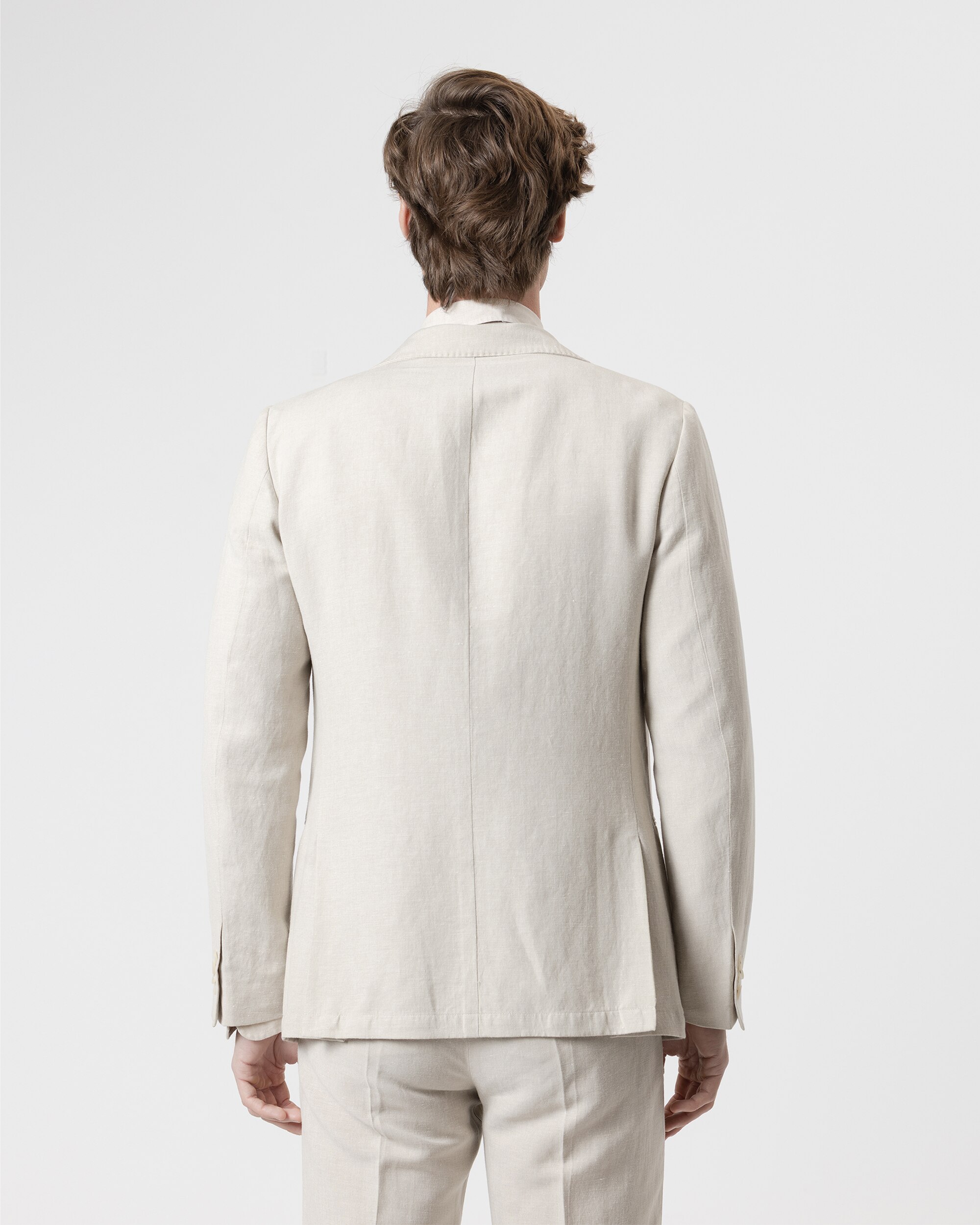 Blazer Desestruturado Slim Fit Areia-4