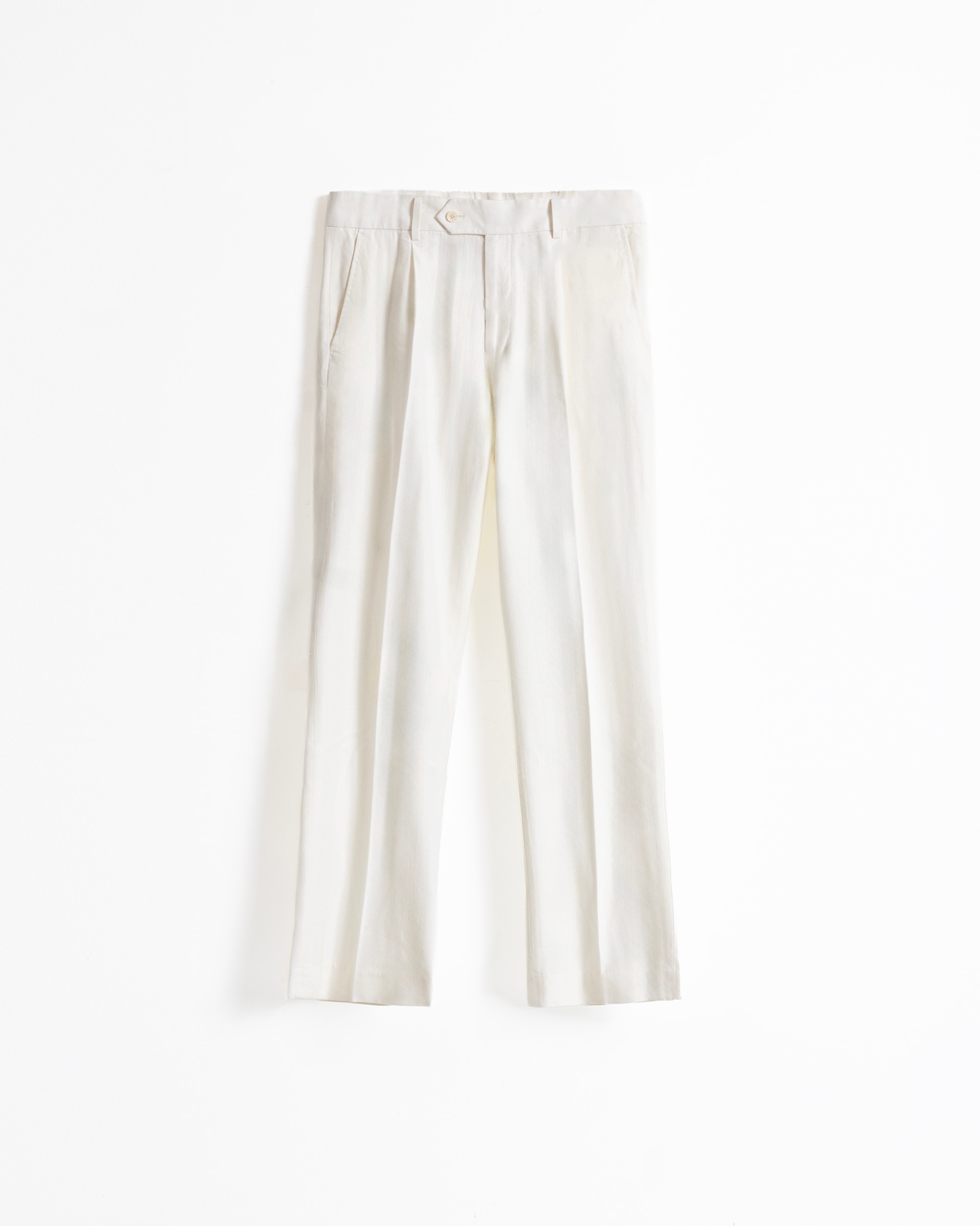 Calças Formais Wide Fit Branco-5