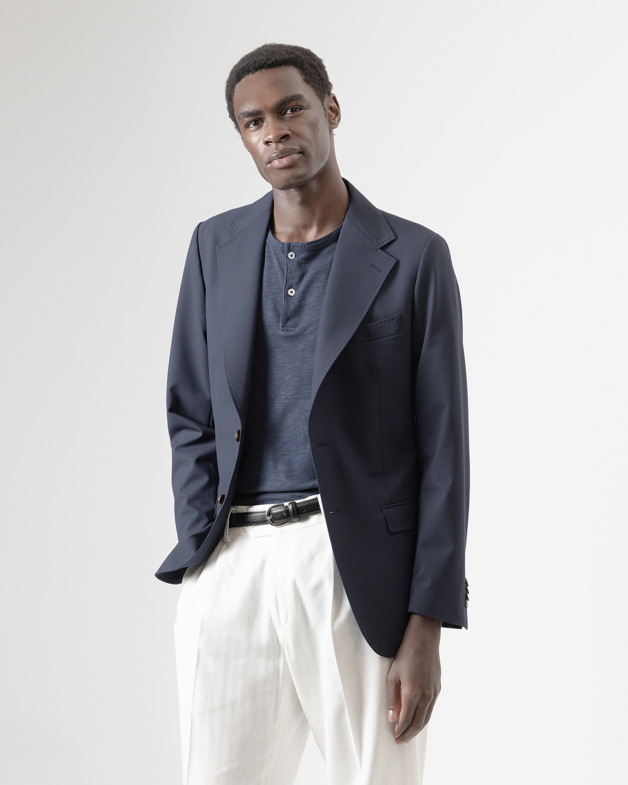 Blazer Estrutura Slim Fit Azul-marinho-2