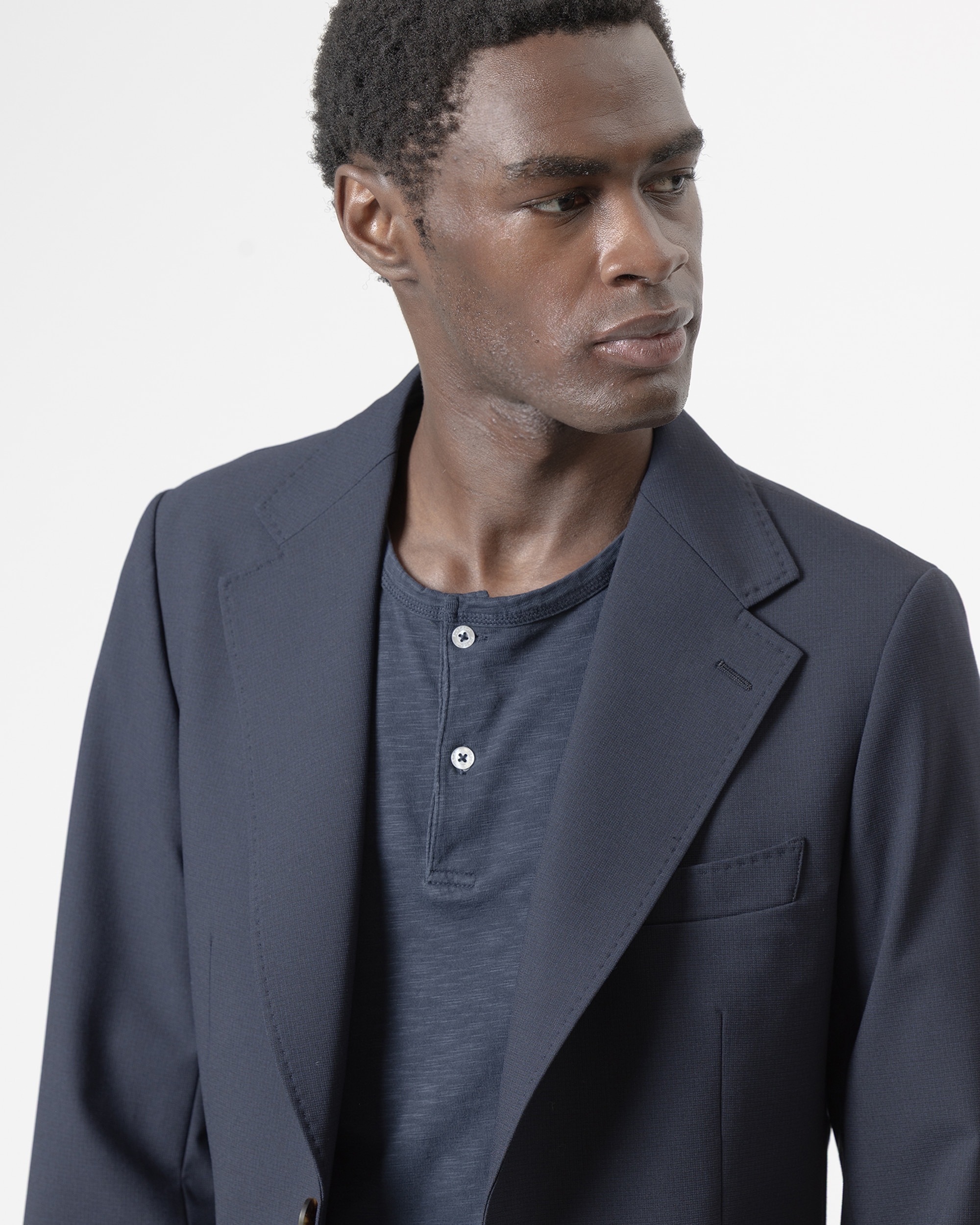 Blazer Estrutura Slim Fit Azul-marinho-3