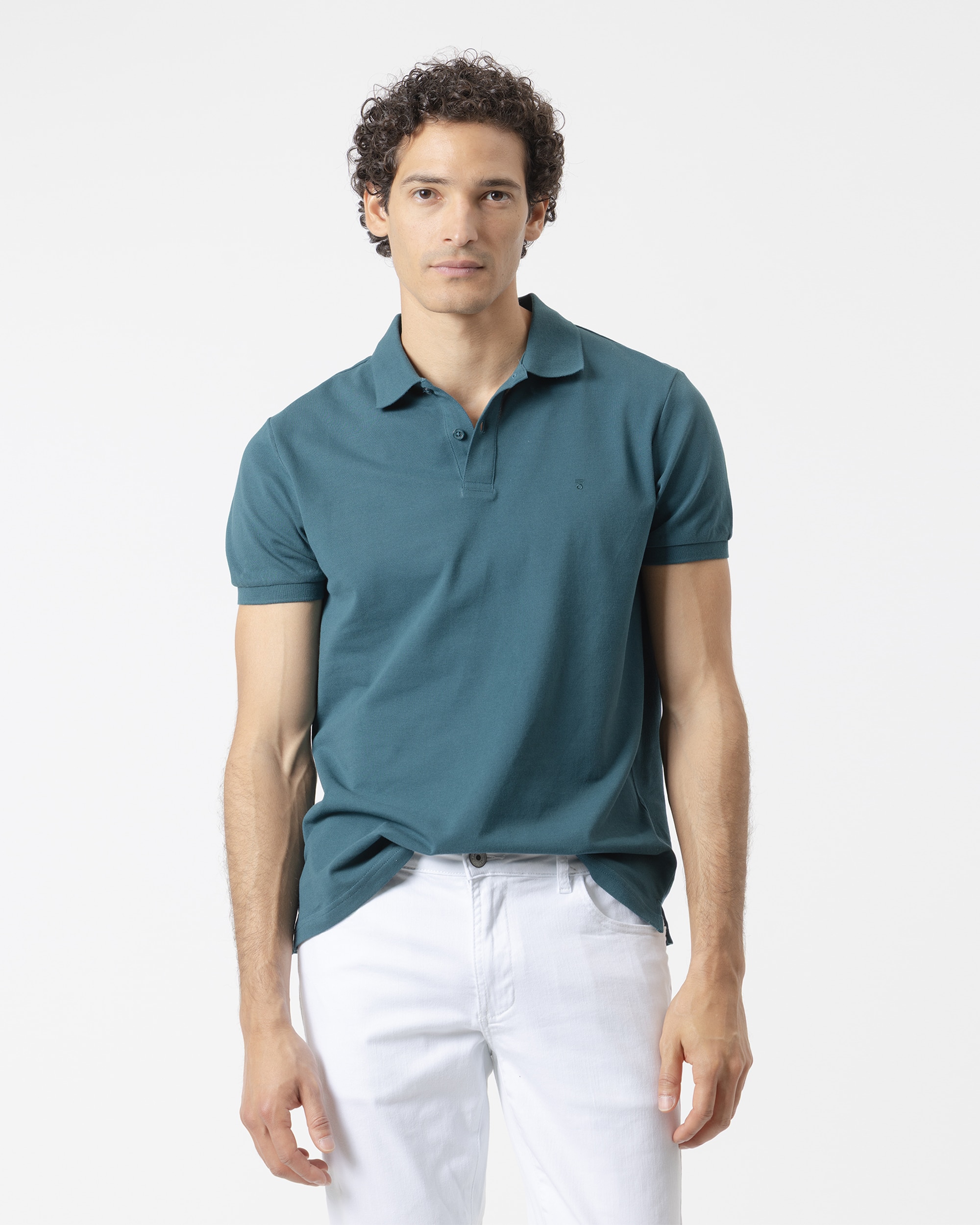 Imagem 0 de Polo Básico Piqué em Algodão Slim Fit