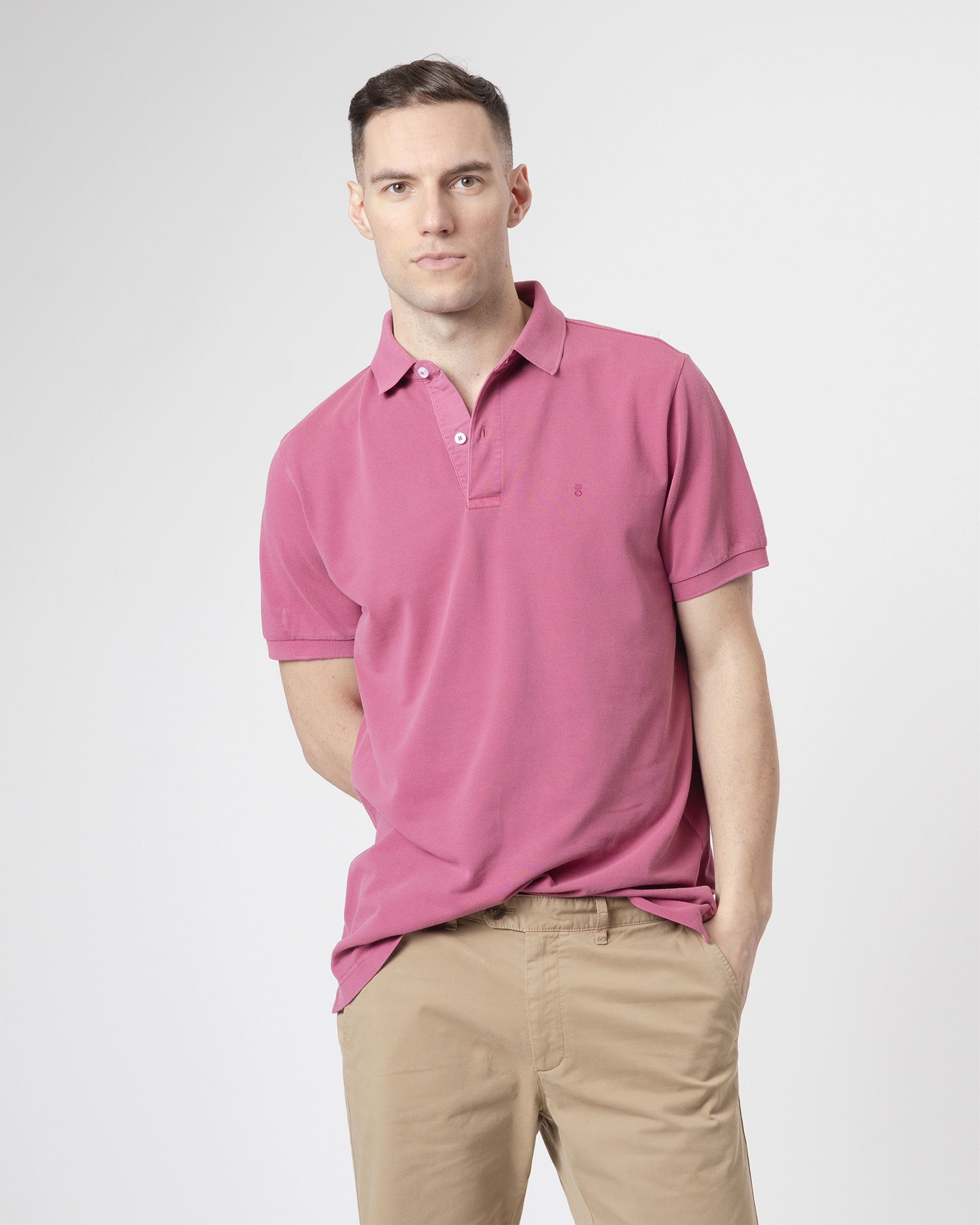 Imagem 0 de Polo Básico Piqué Lavado em Algodão Slim Fit