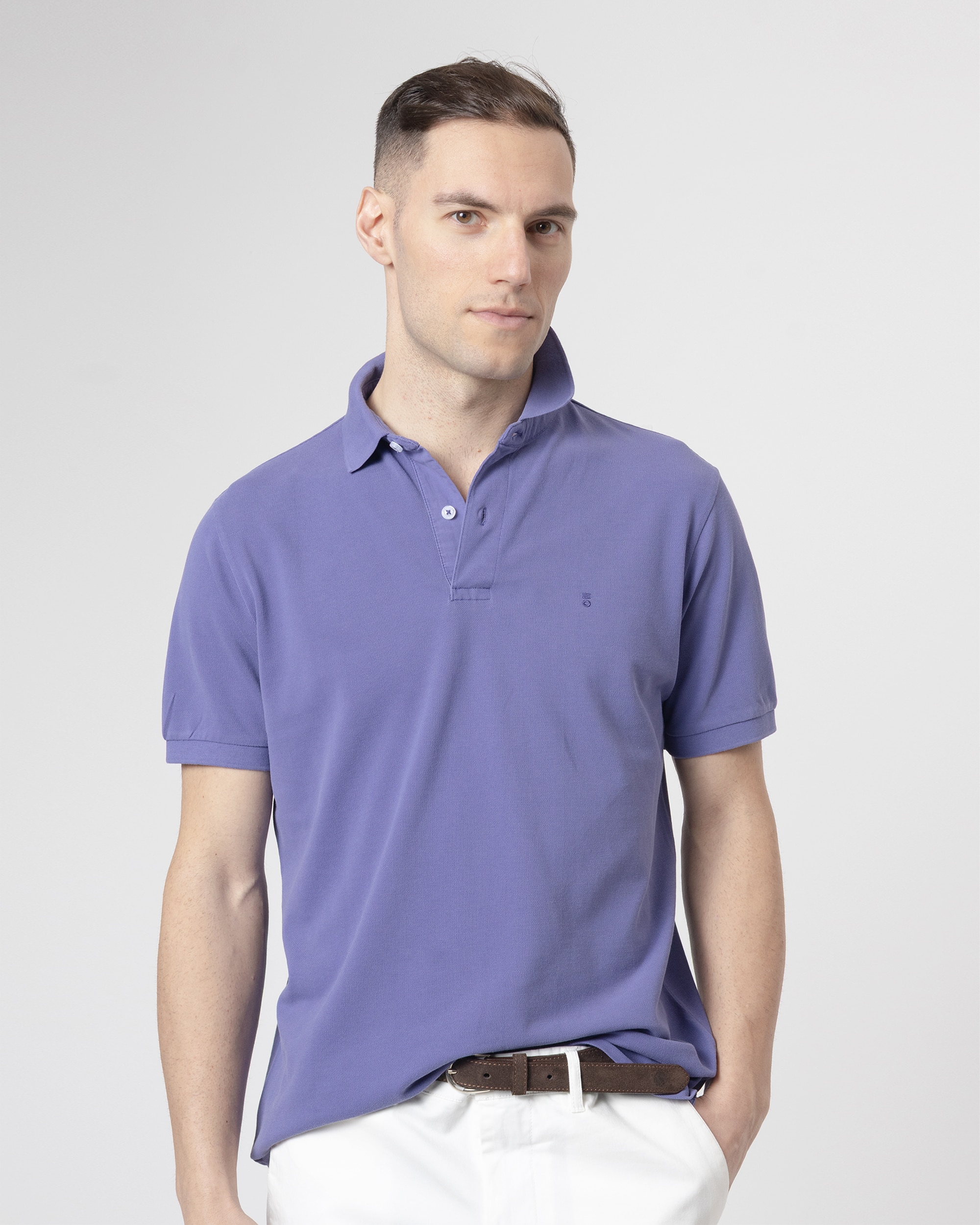 Imagem 0 de Polo Básico Piqué Lavado em Algodão Slim Fit