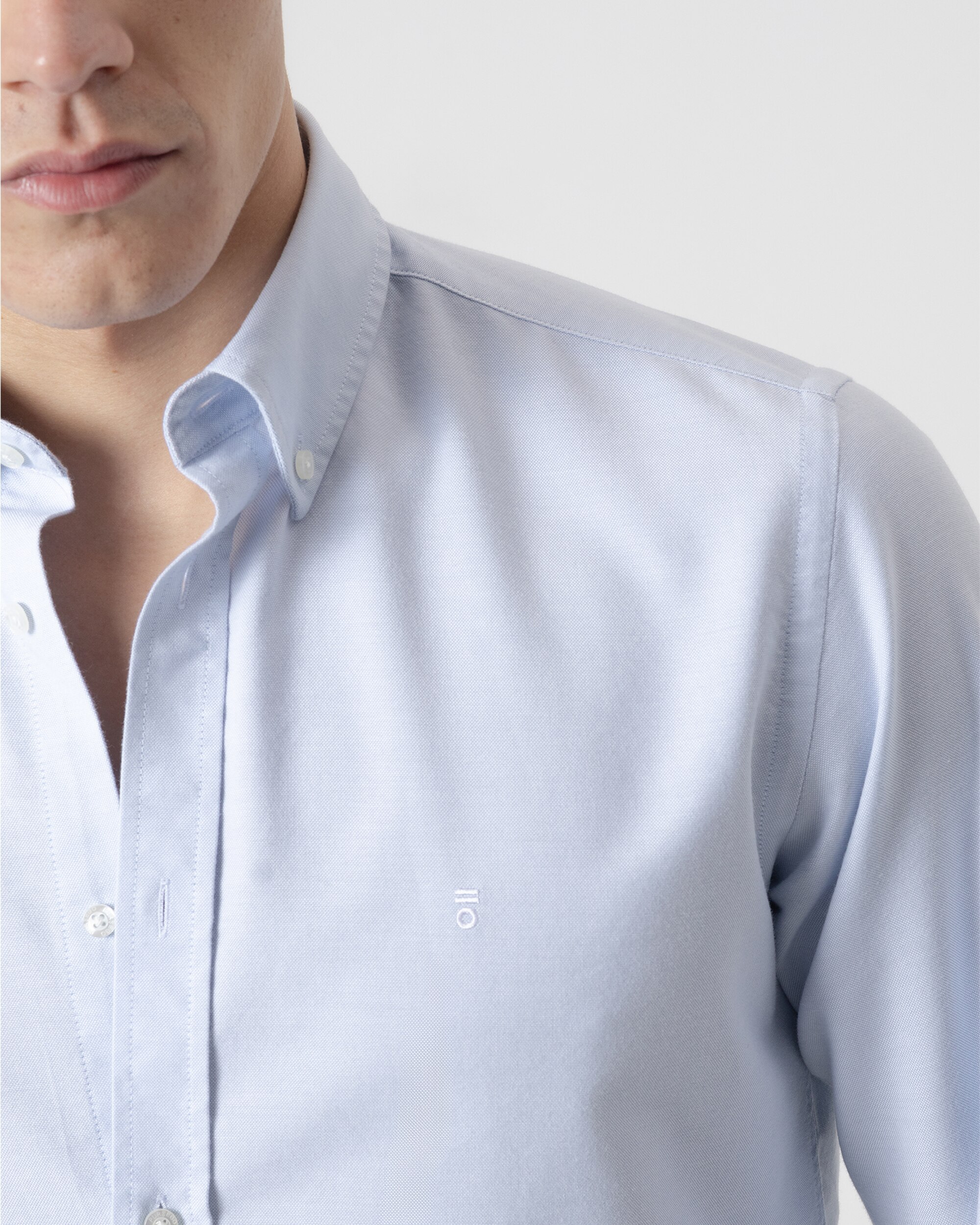 Camisa Oxford Slim Fit Azul Celeste Azul-celeste-3