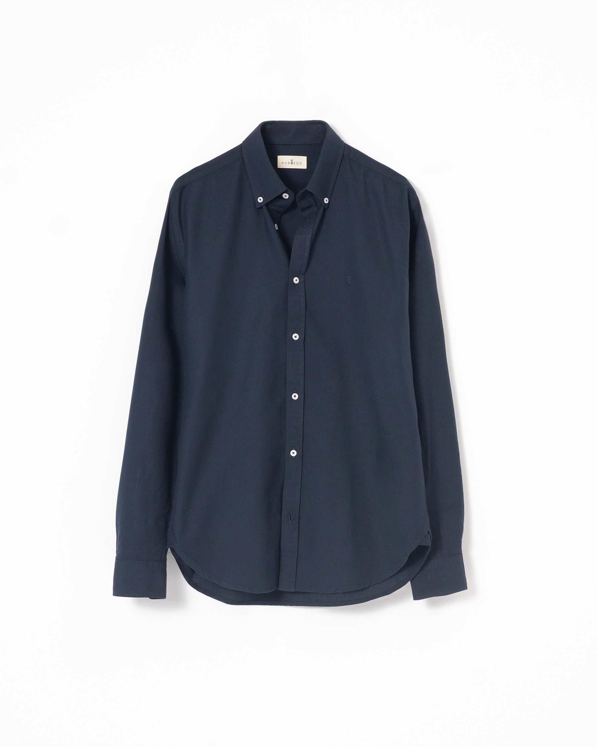 Camisa Oxford Slim Fit Azul-marinho Azul-marinho-5