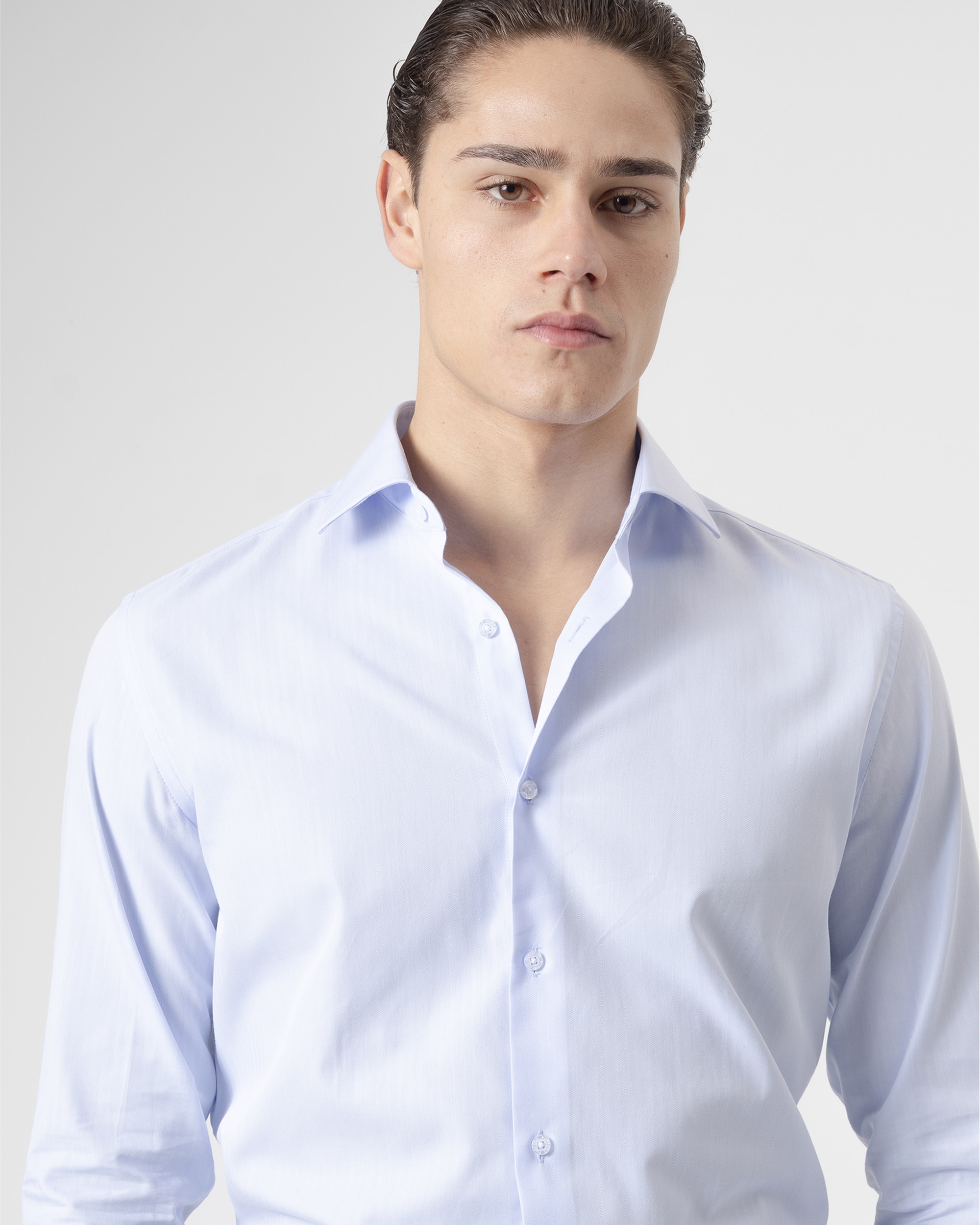 Camisa Formal Espiga Regular Fit Azul Celeste Azul-celeste-2
