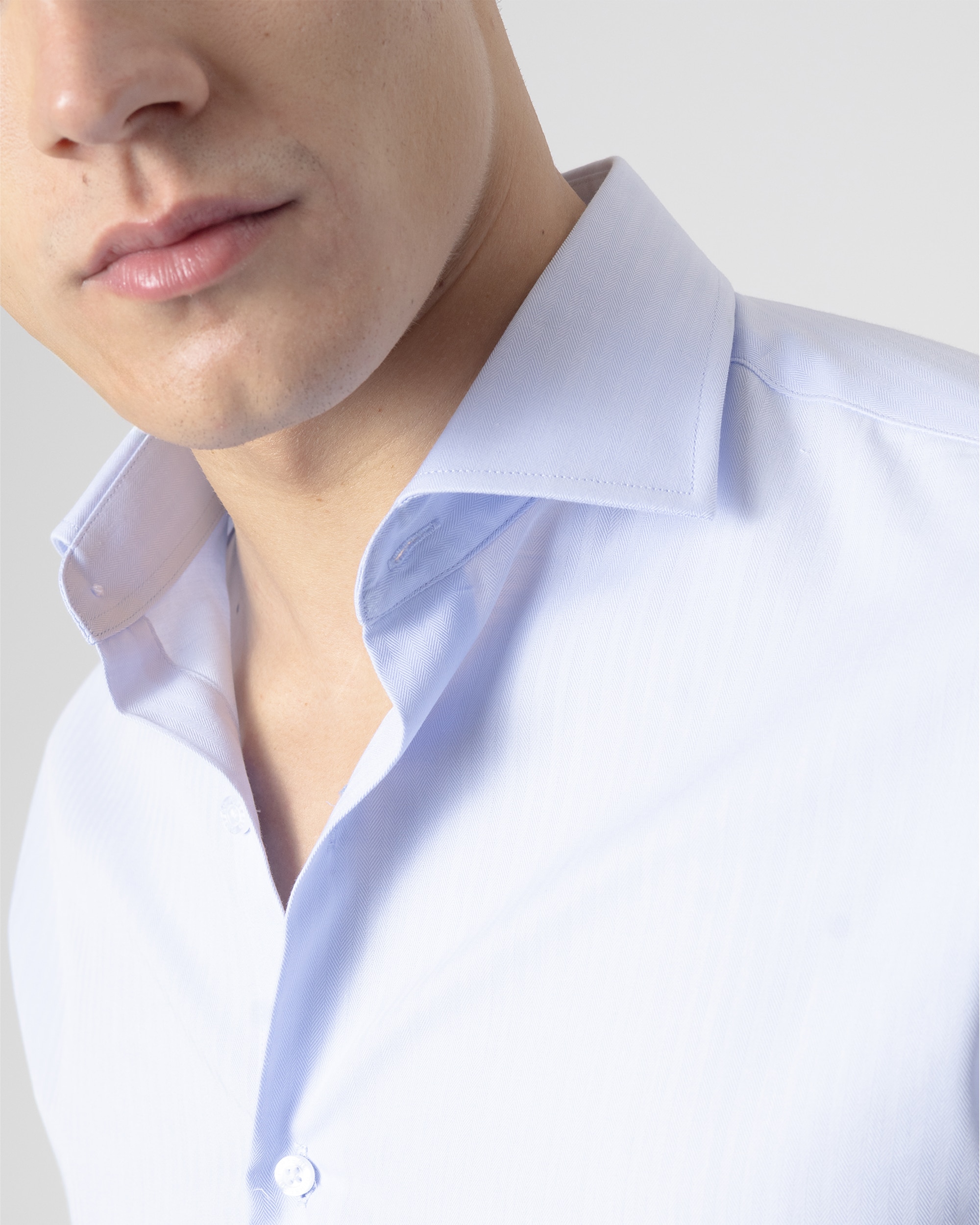 Camisa Formal Espiga Regular Fit Azul Celeste Azul-celeste-3