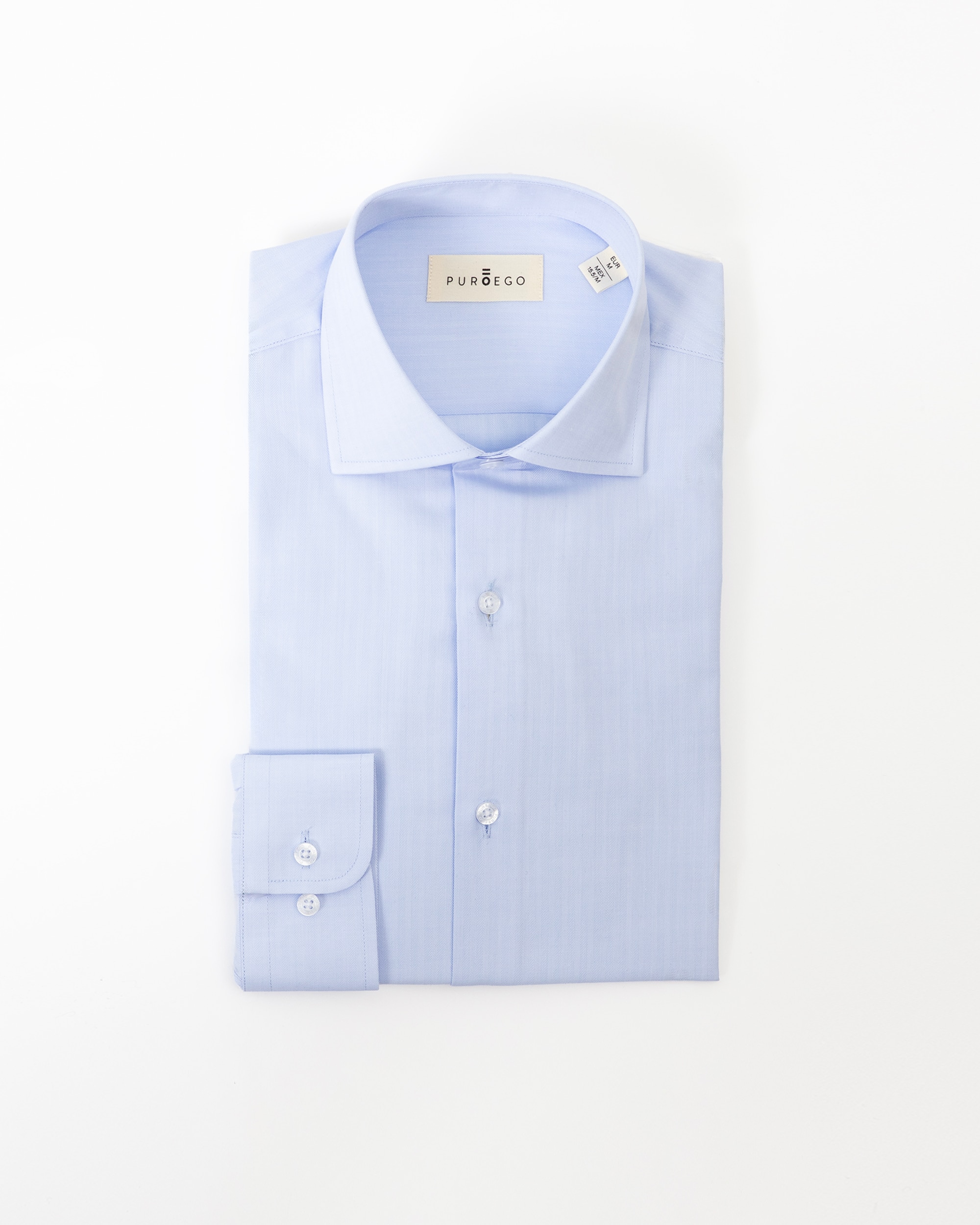 Camisa Formal Espiga Regular Fit Azul Celeste Azul-celeste-5