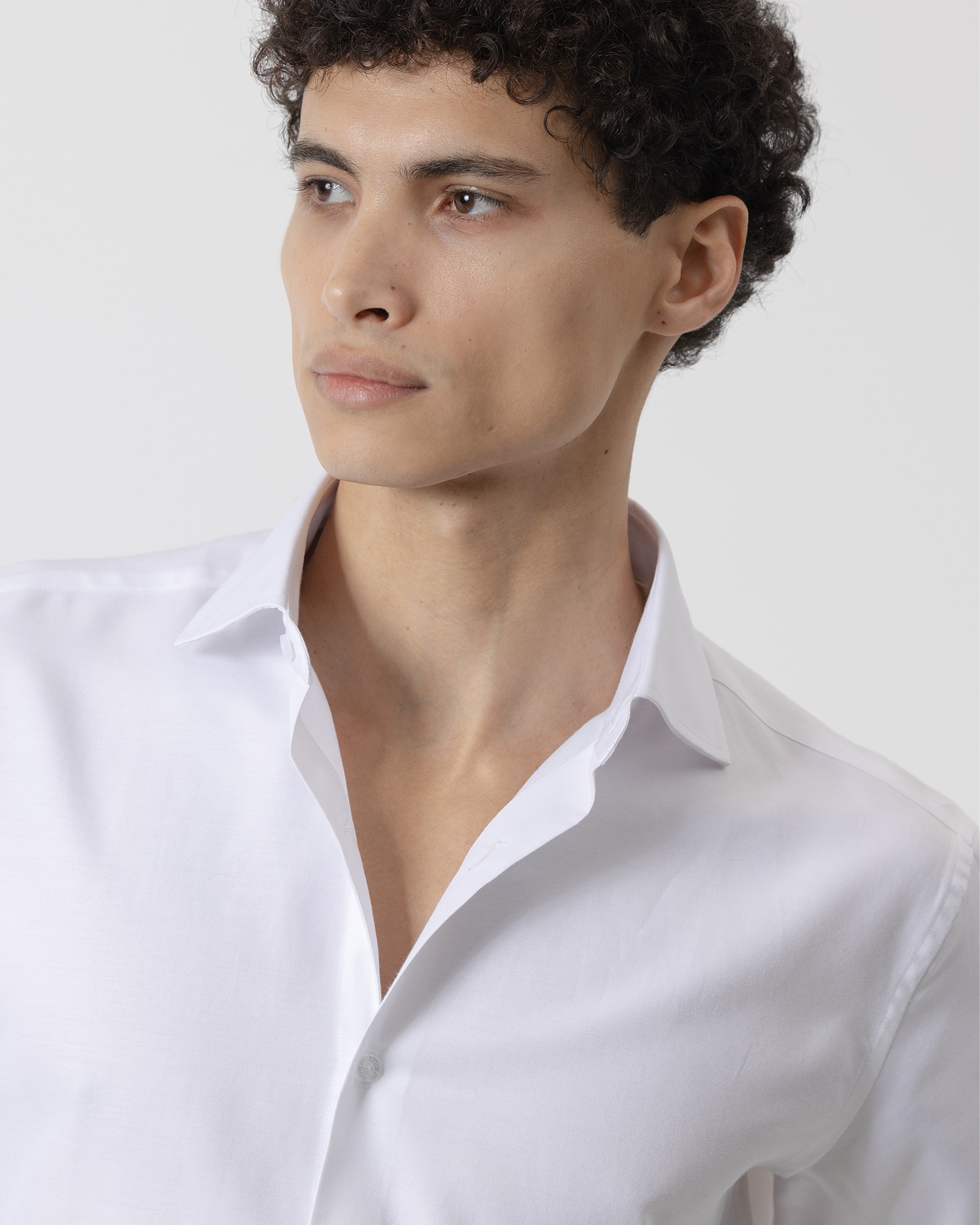 Camisa Formal Twill Regular Fit Branco-3