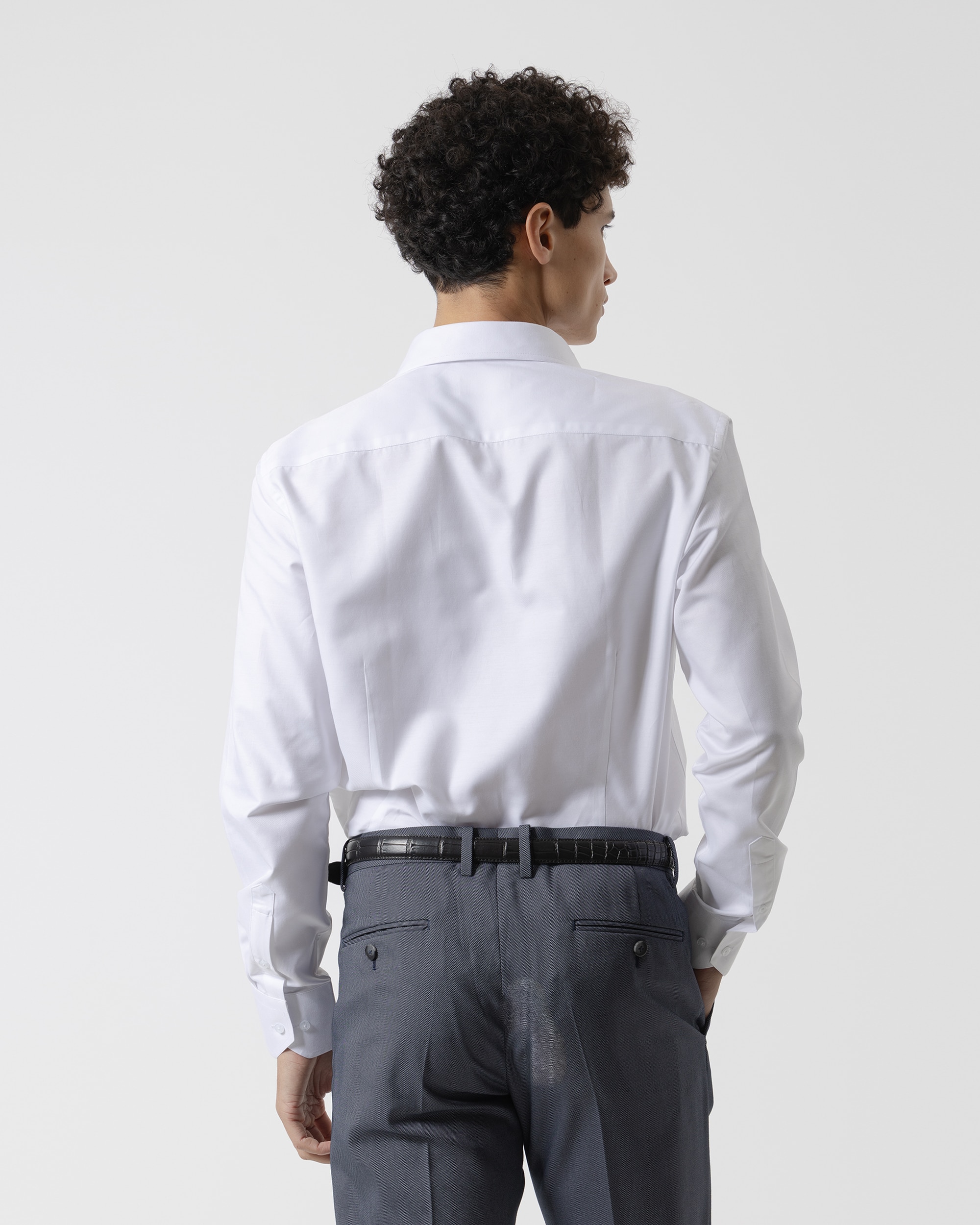 Camisa Formal Twill Regular Fit Branco-4