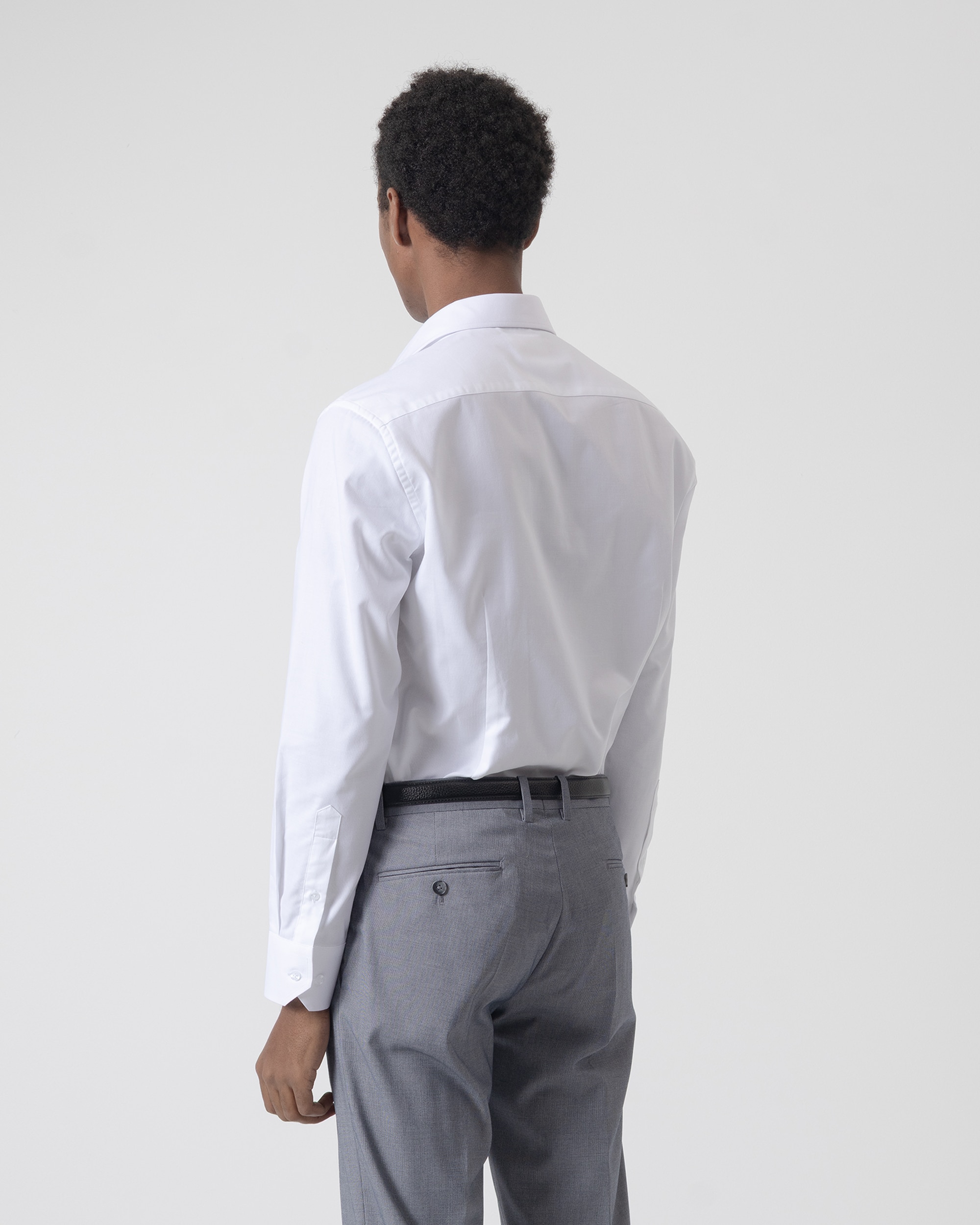 Camisa Formal com Estrutura Regular Fit Branca Branco-4