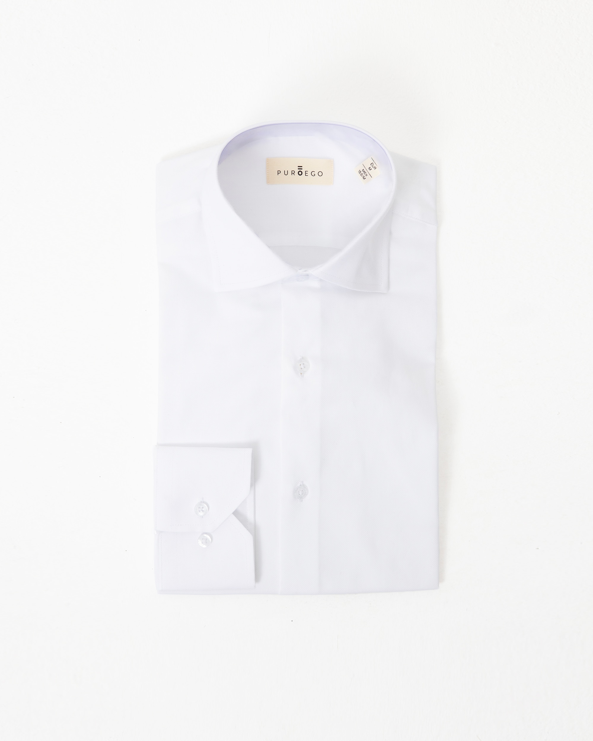 Camisa Formal com Estrutura Regular Fit Branca Branco-5