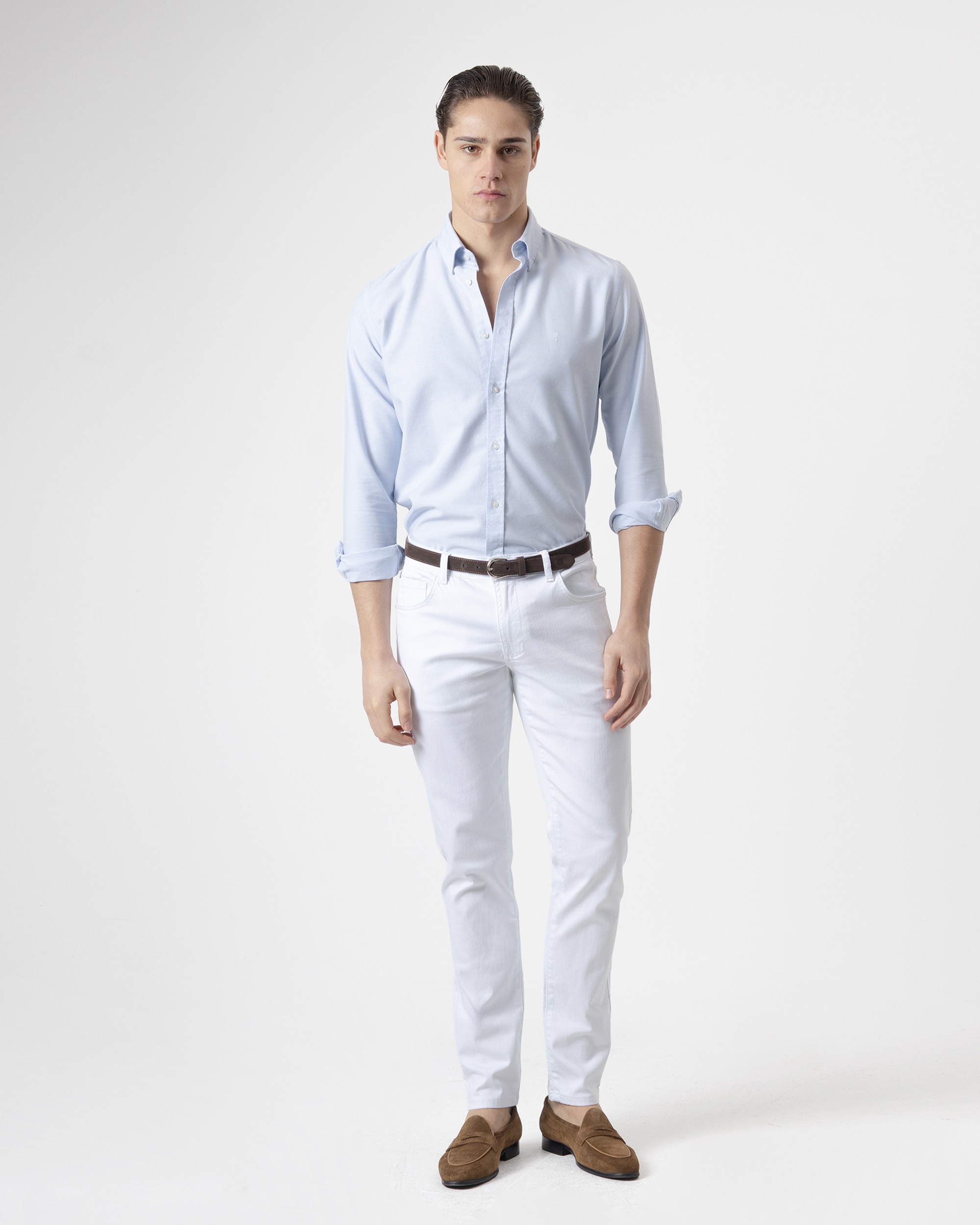 Imagem 0 de Calças Cinco Bolsos Algodão Slim Fit