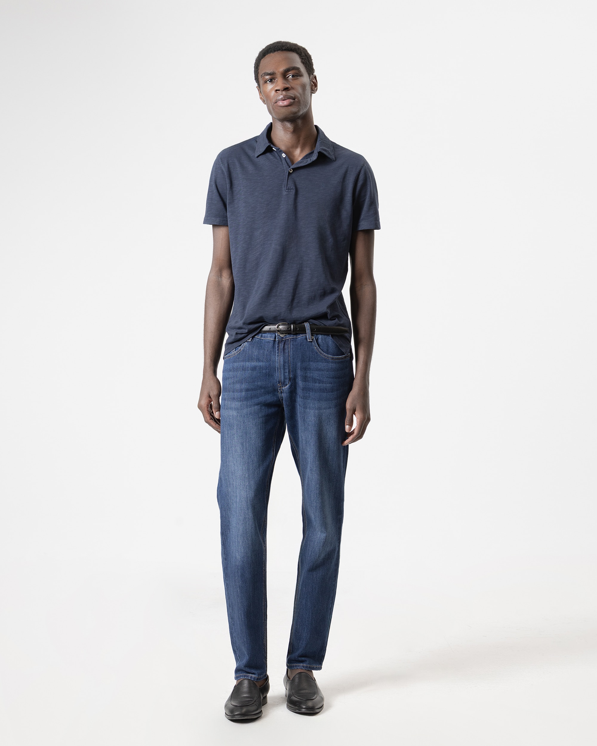 Imagem 0 de Jeans Slim Fit Azul