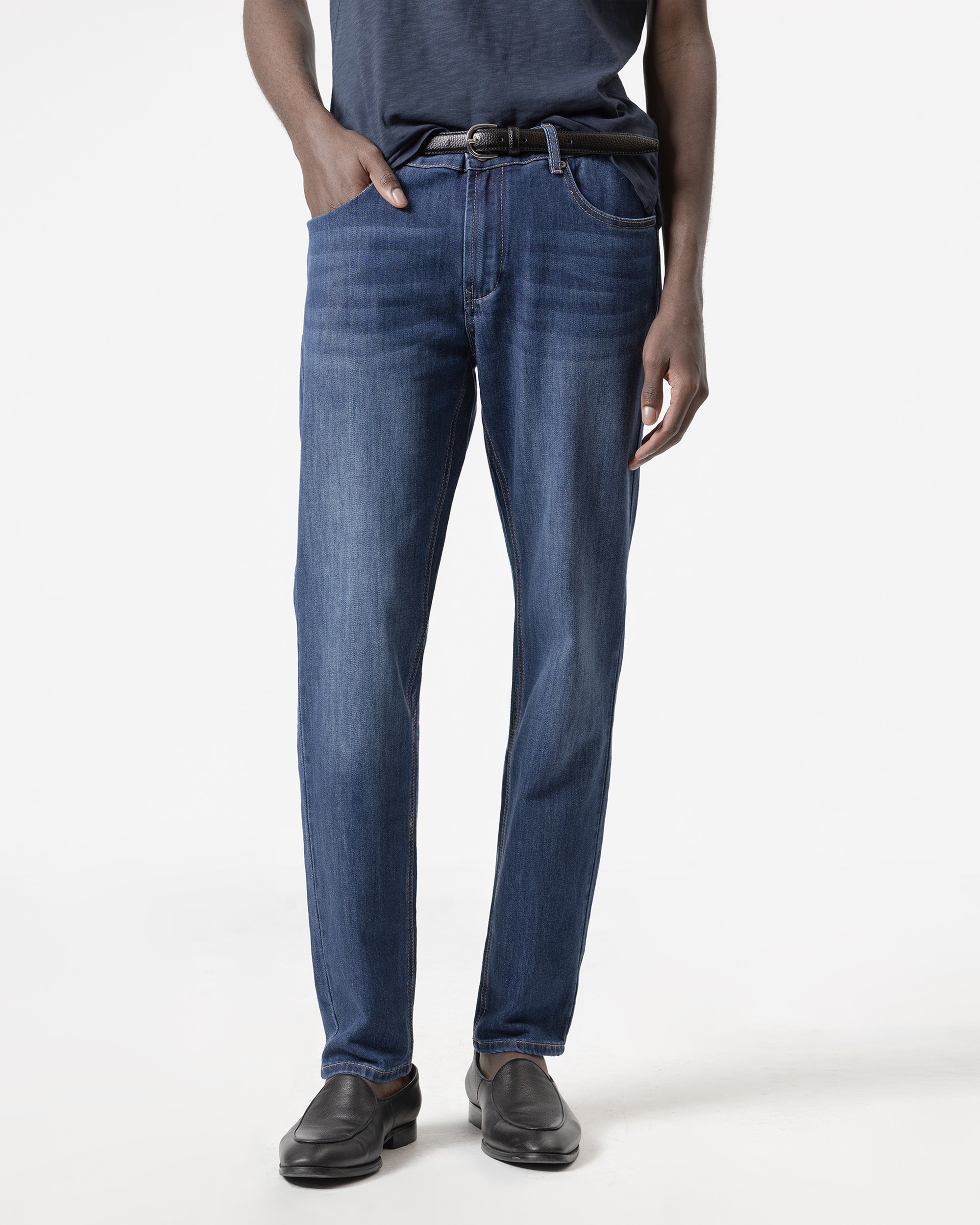 Jeans Slim Fit Azul Azul-2
