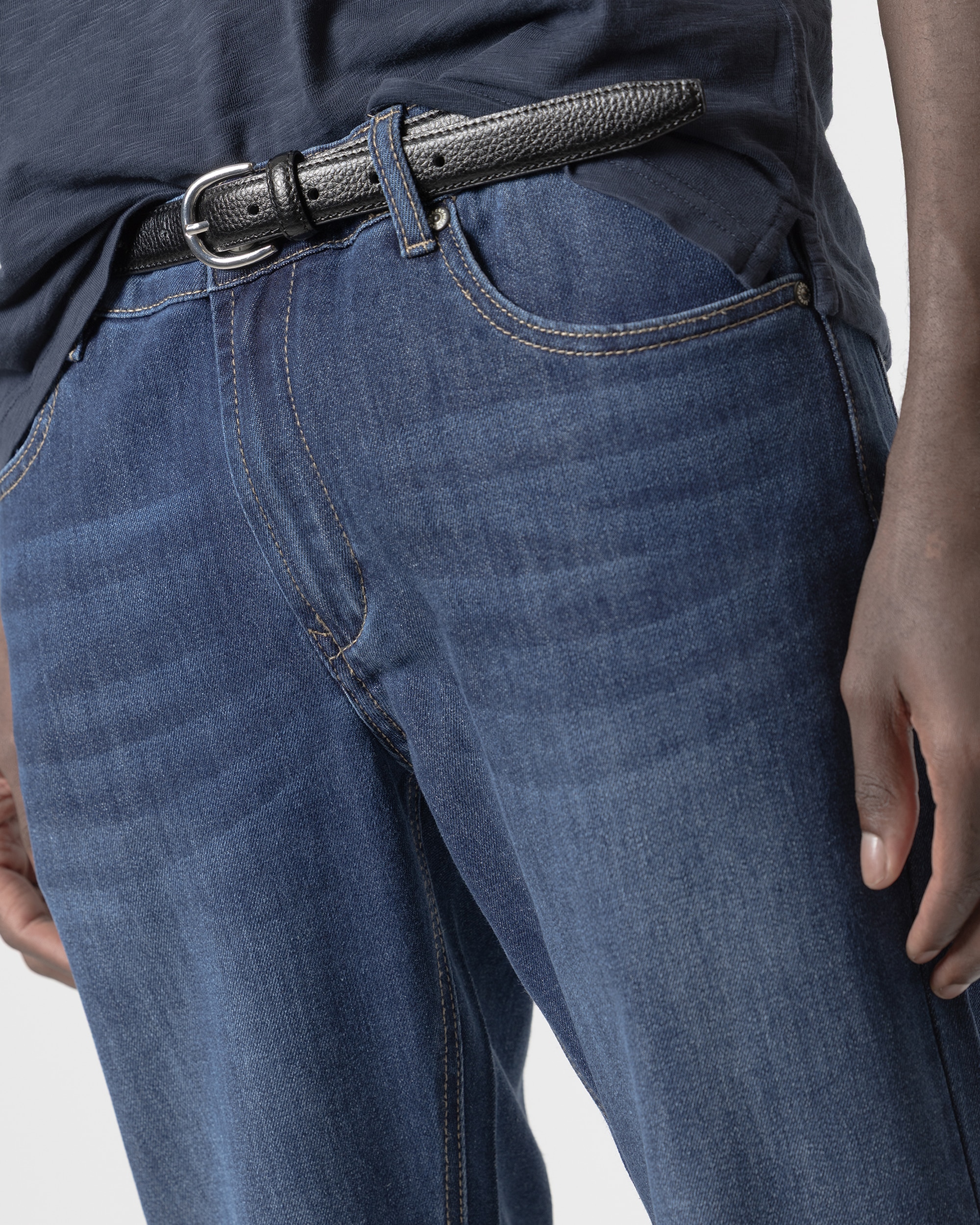 Jeans Slim Fit Azul Azul-3