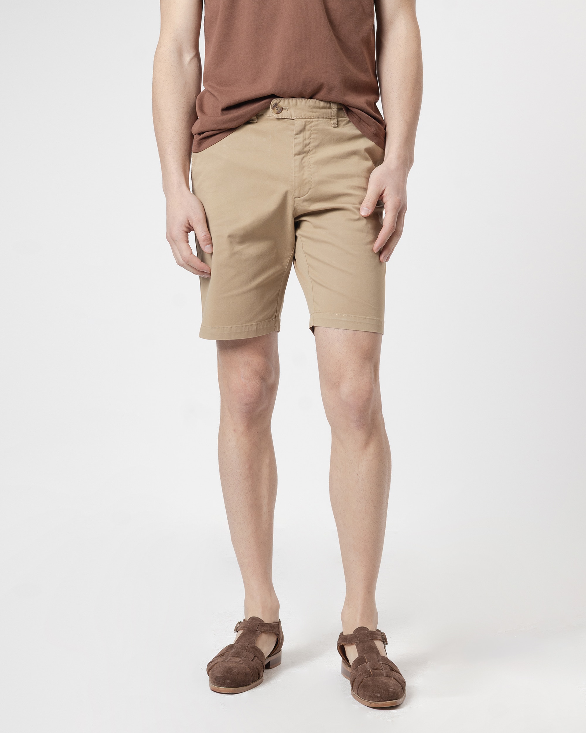 Bermuda Clássica Slim Fit Torrado-2
