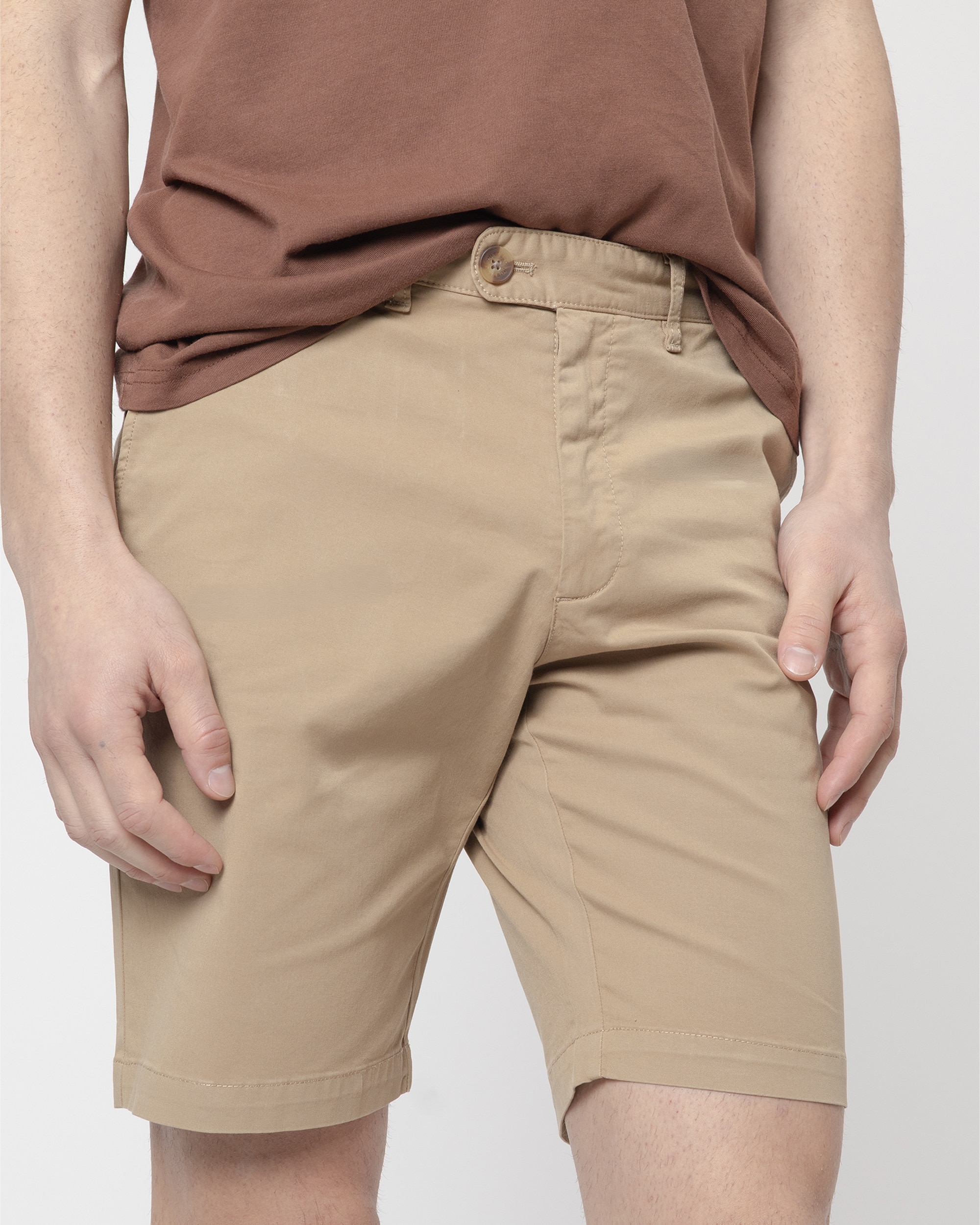 Bermuda Clássica Slim Fit Torrado-3