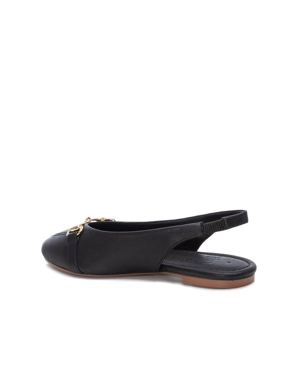 Sabrinas Descalcanhadas de Pele Preto-3