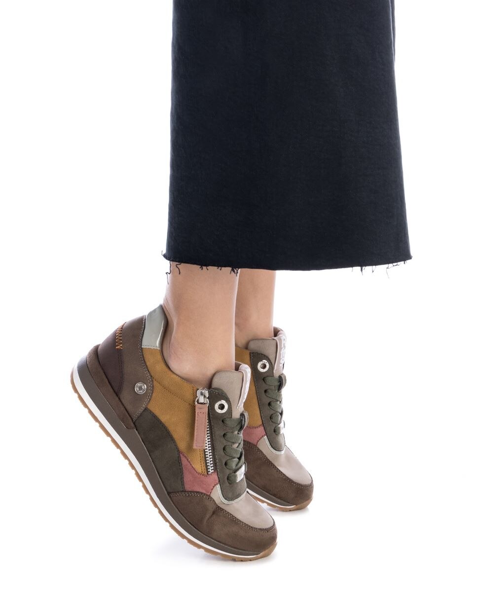 Sapatilhas Desportivas com Fecho de Correr Amarelo-2