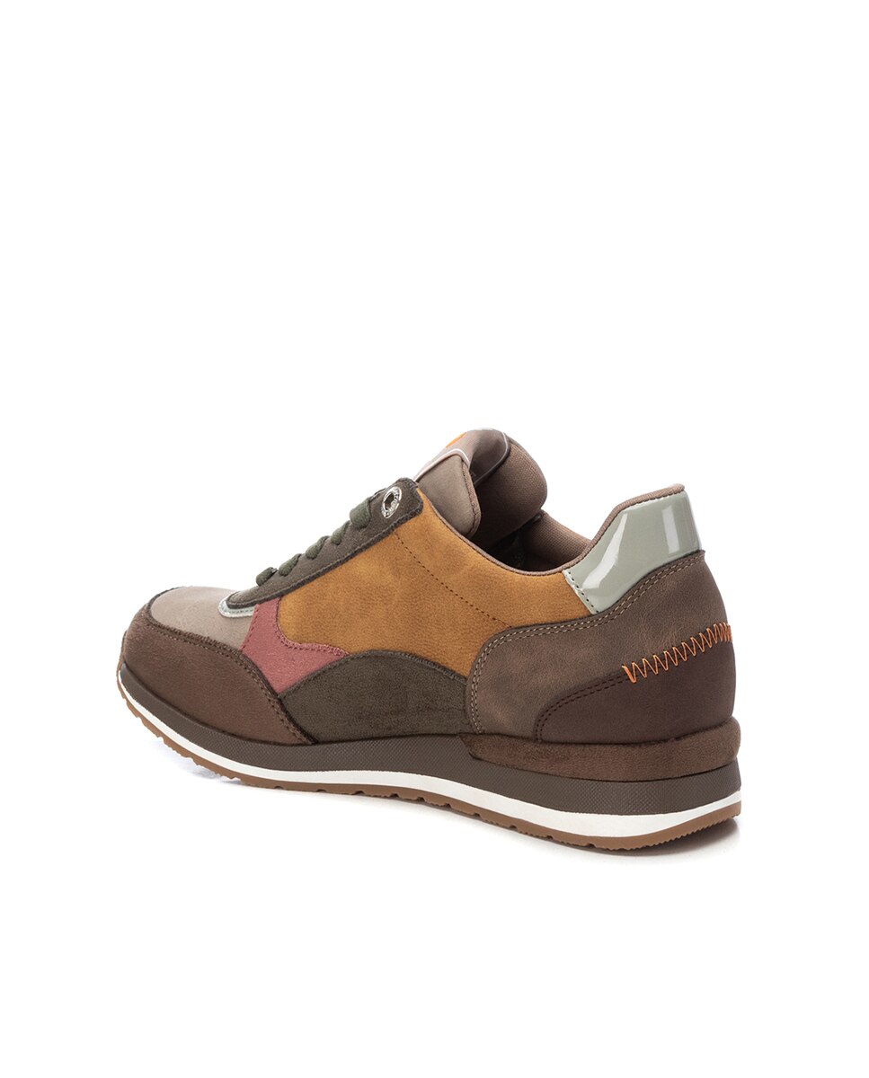 Sapatilhas Desportivas com Fecho de Correr Amarelo-4