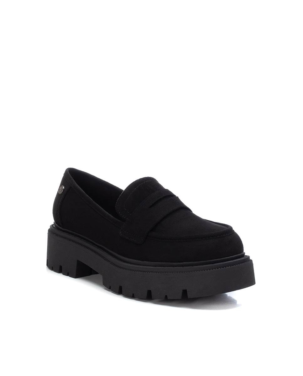 Mocassins com Sola de Borracha Preto-2