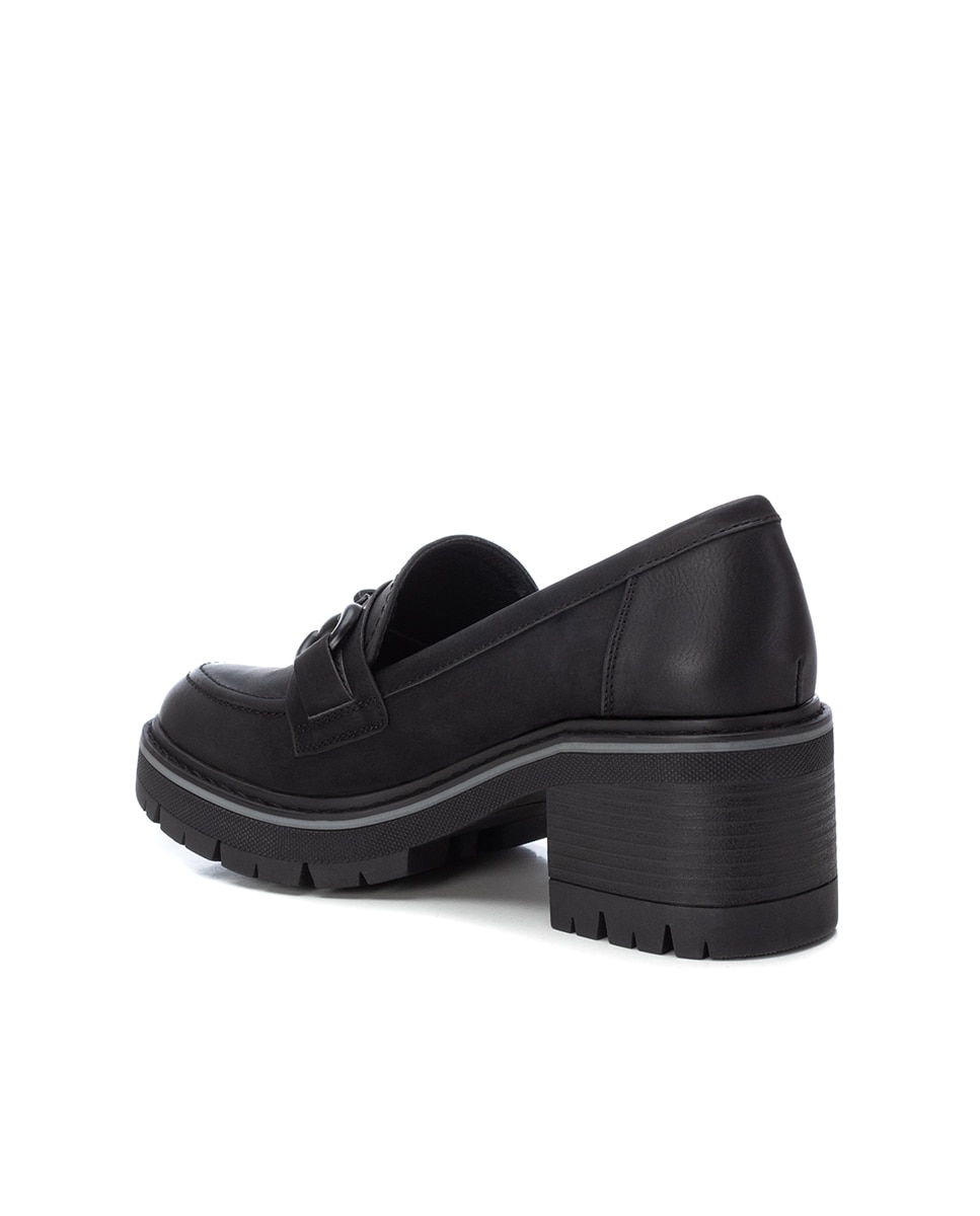 Mocassins com Fivela de Camurcina Preto-4