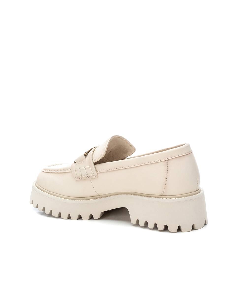 Mocassins de Pele Branco-4