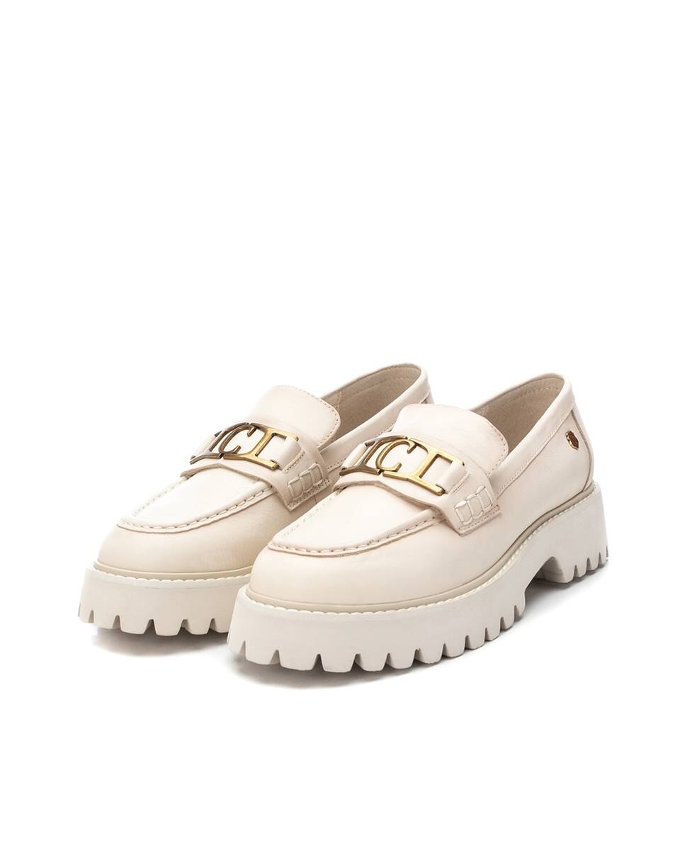 Mocassins de Pele Branco-5