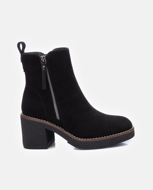 Imagem 0 de Botins de Salto e Fecho de Correr Lateral