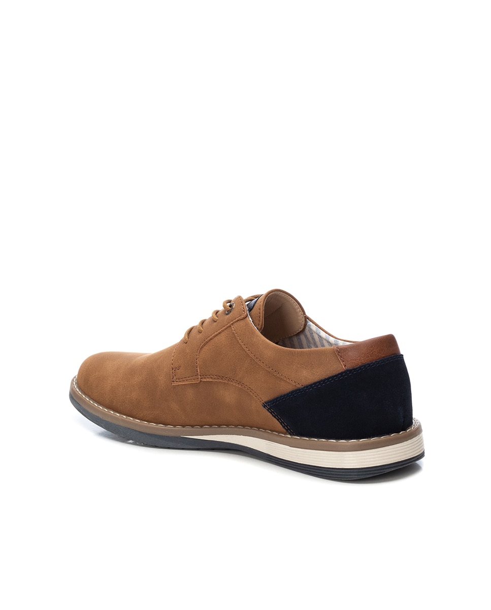 Sapatos de Atacadores com Sola de Borracha Camel-3