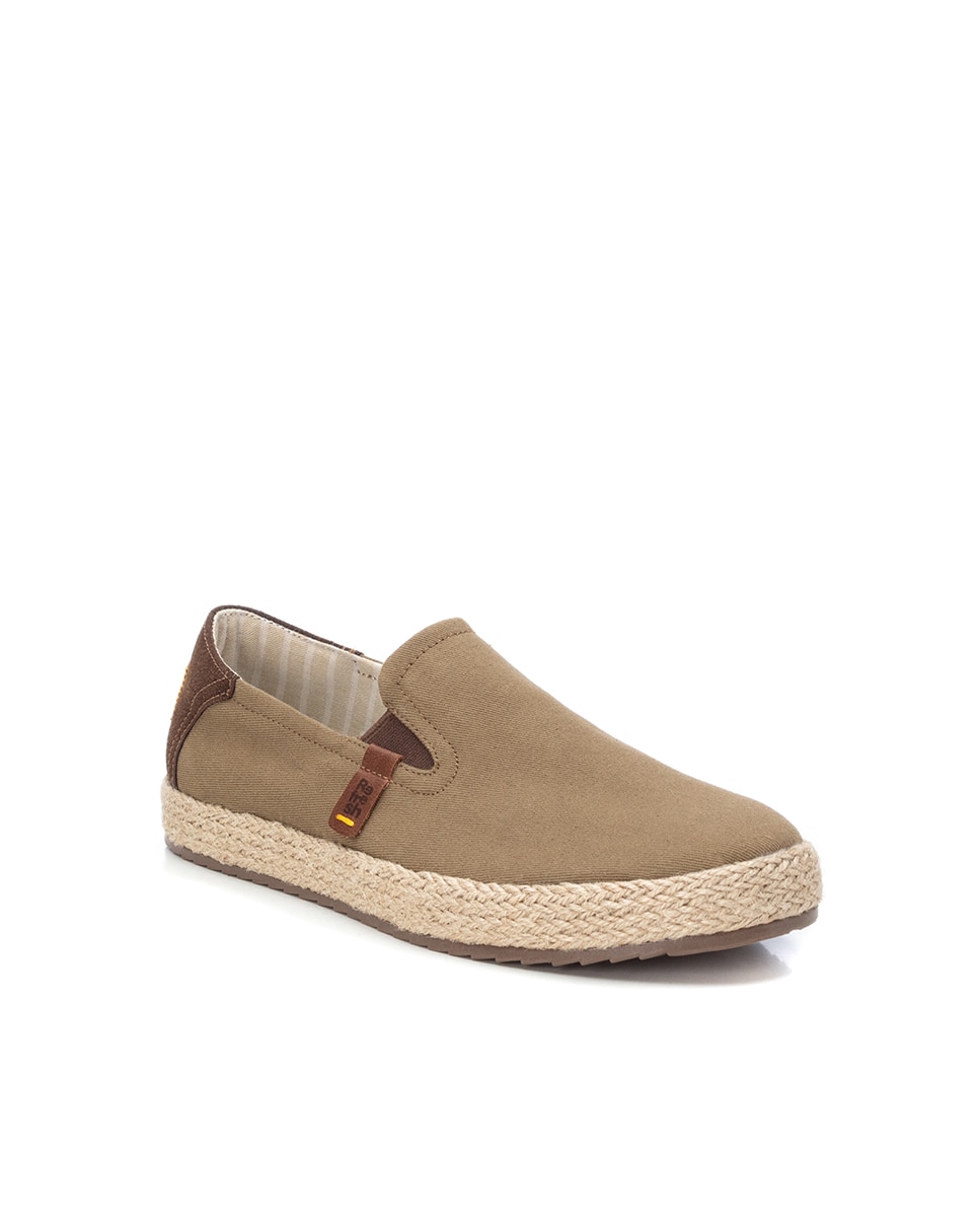 Sapatos de Lona com Sola de Juta Bege-2