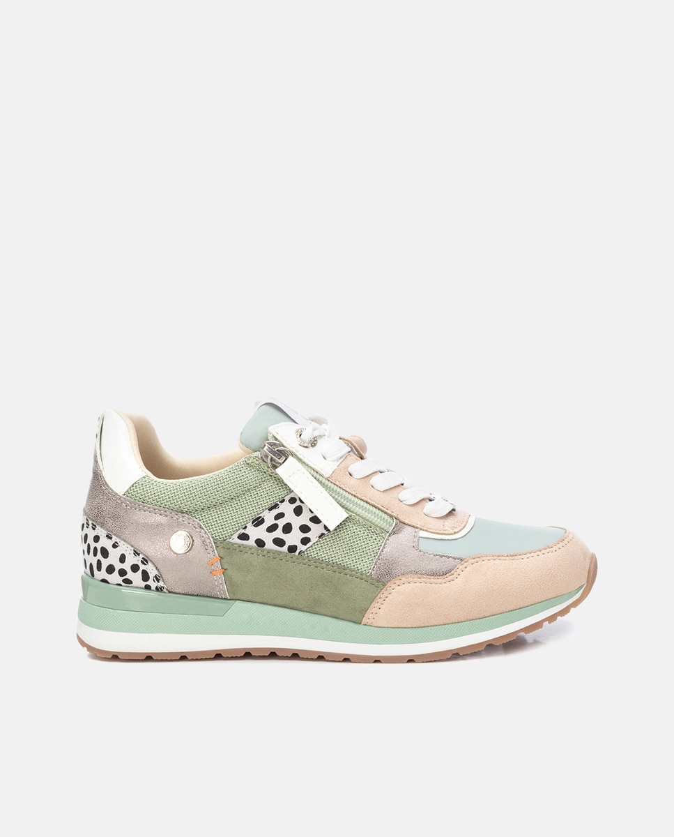 Sapatilhas Desportivas com Fecho Zip Verde-1