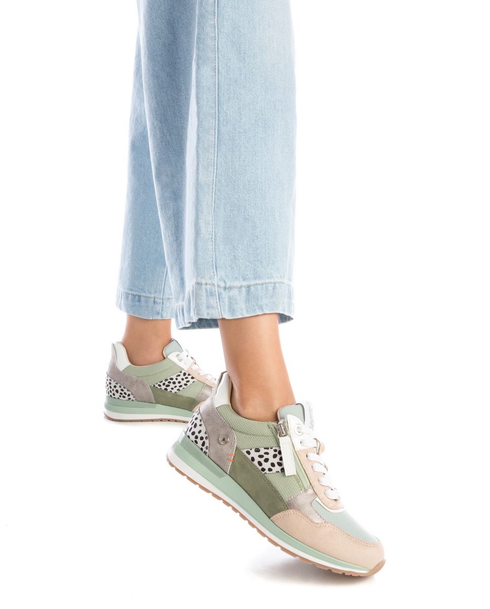 Sapatilhas Desportivas com Fecho Zip Verde-2