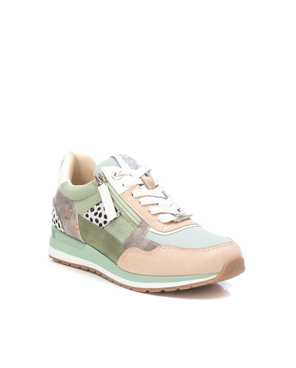 Sapatilhas Desportivas com Fecho Zip Verde-3