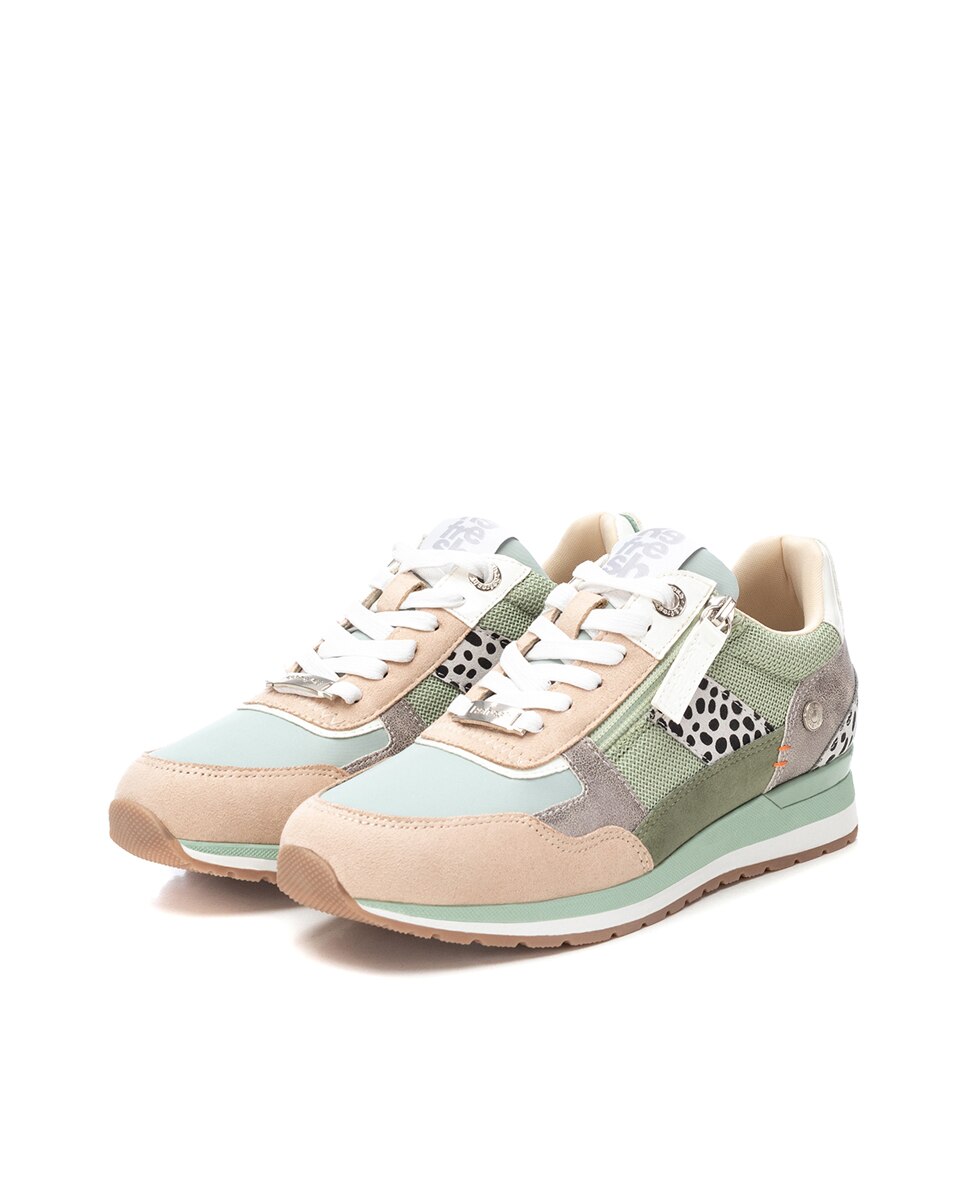 Sapatilhas Desportivas com Fecho Zip Verde-5