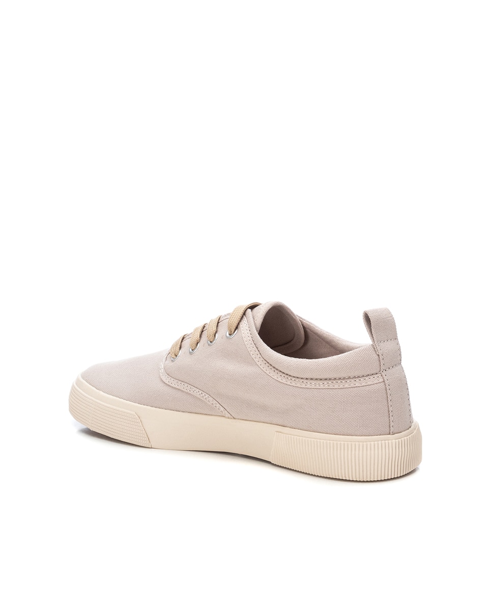 Sapatilhas Desportivas com Atacadores Bege-3
