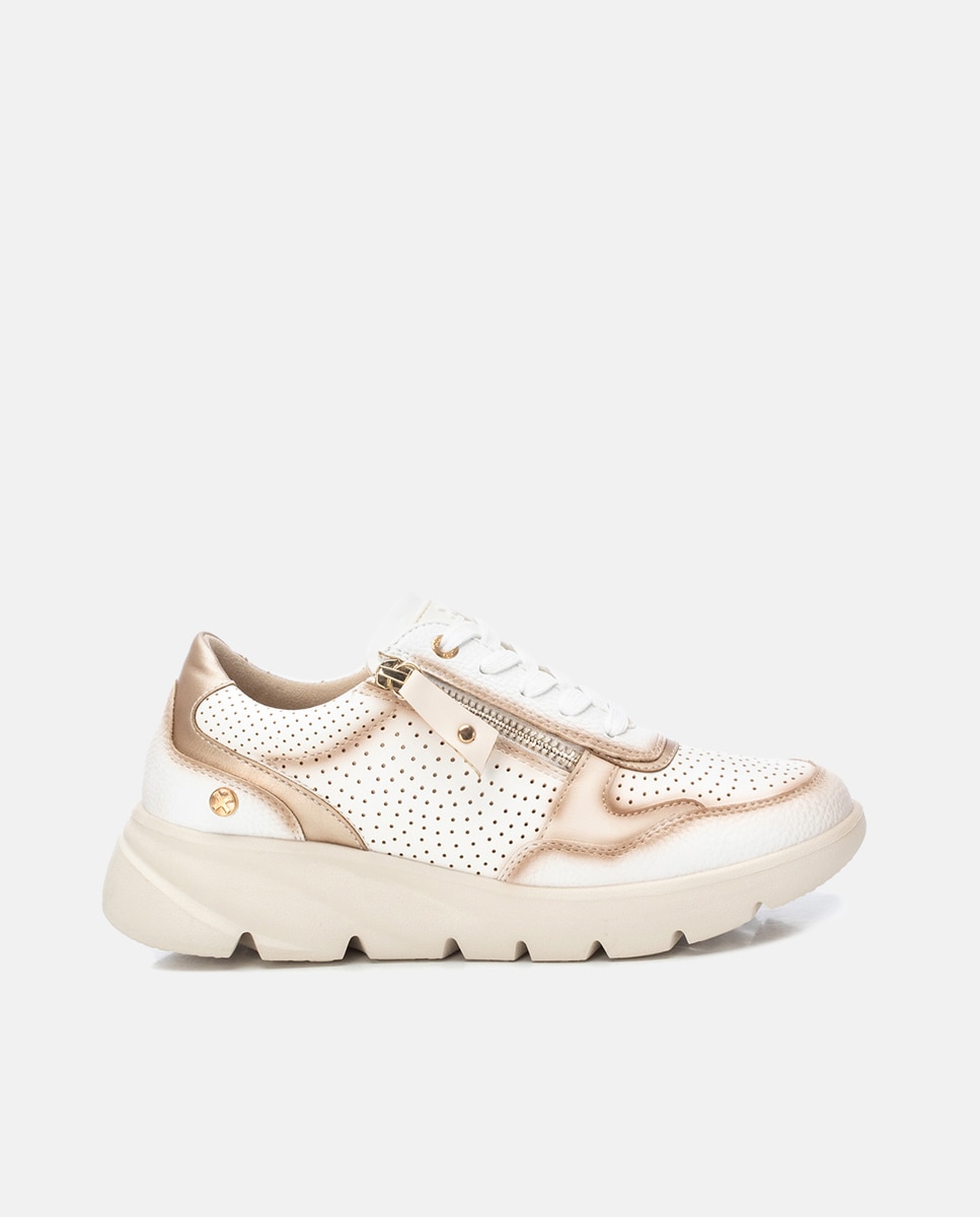 Sapatilhas Desportivas com Fecho de Correr Branco-1