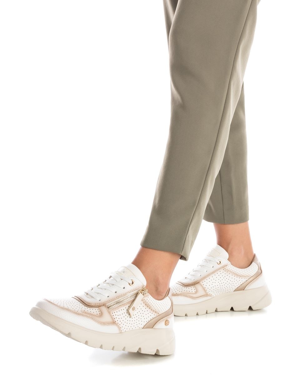 Sapatilhas Desportivas com Fecho de Correr Branco-2