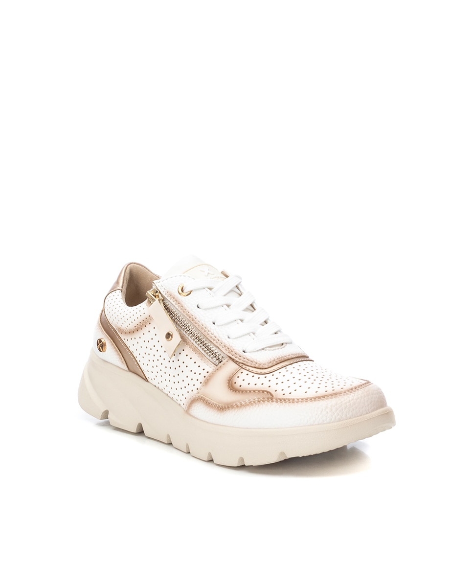 Sapatilhas Desportivas com Fecho de Correr Branco-3