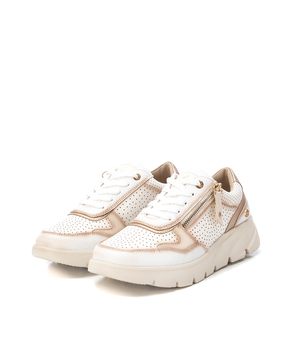 Sapatilhas Desportivas com Fecho de Correr Branco-5